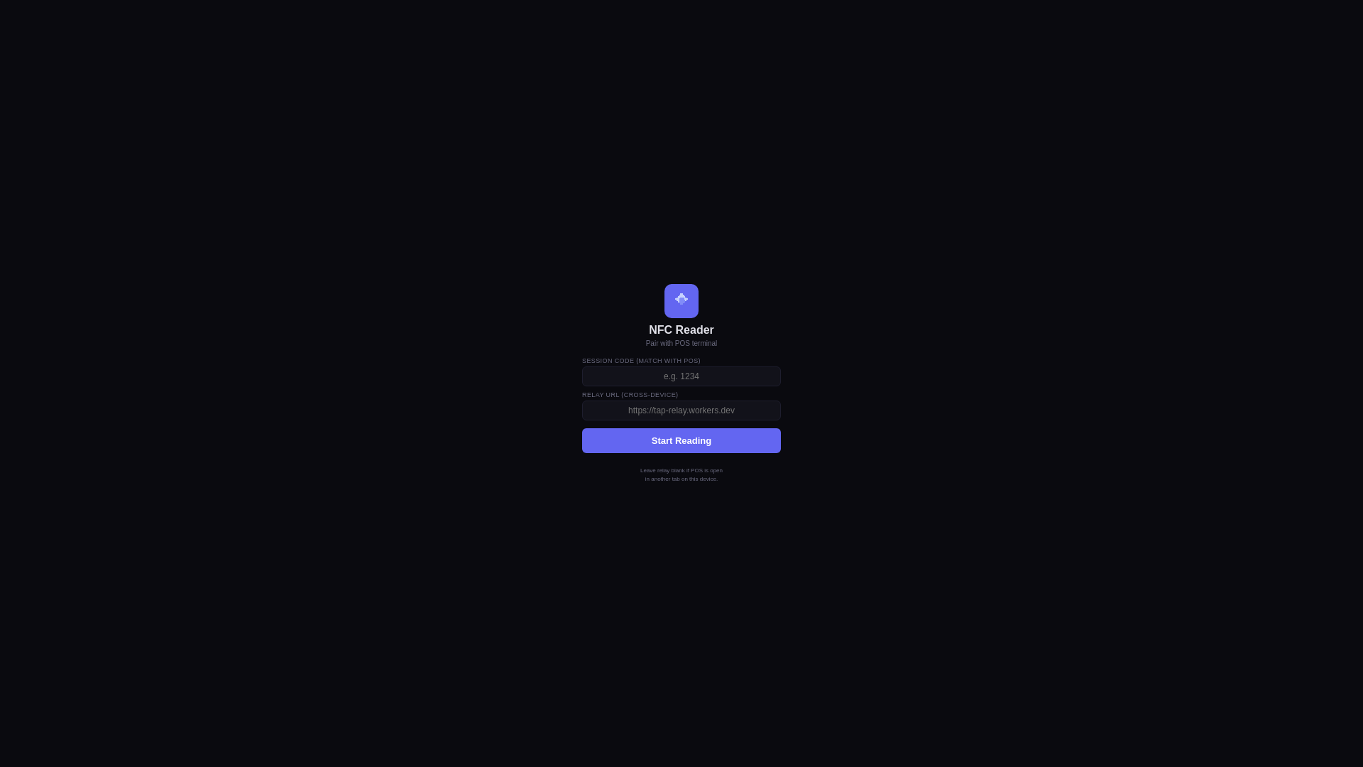 website screenshot of https://algo-loyalty-nfc.pages.dev/