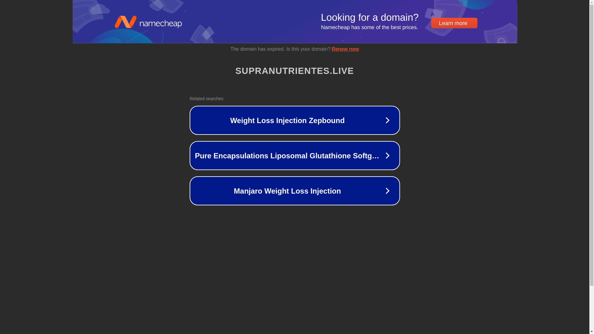 website screenshot of https://supranutrientes.live/