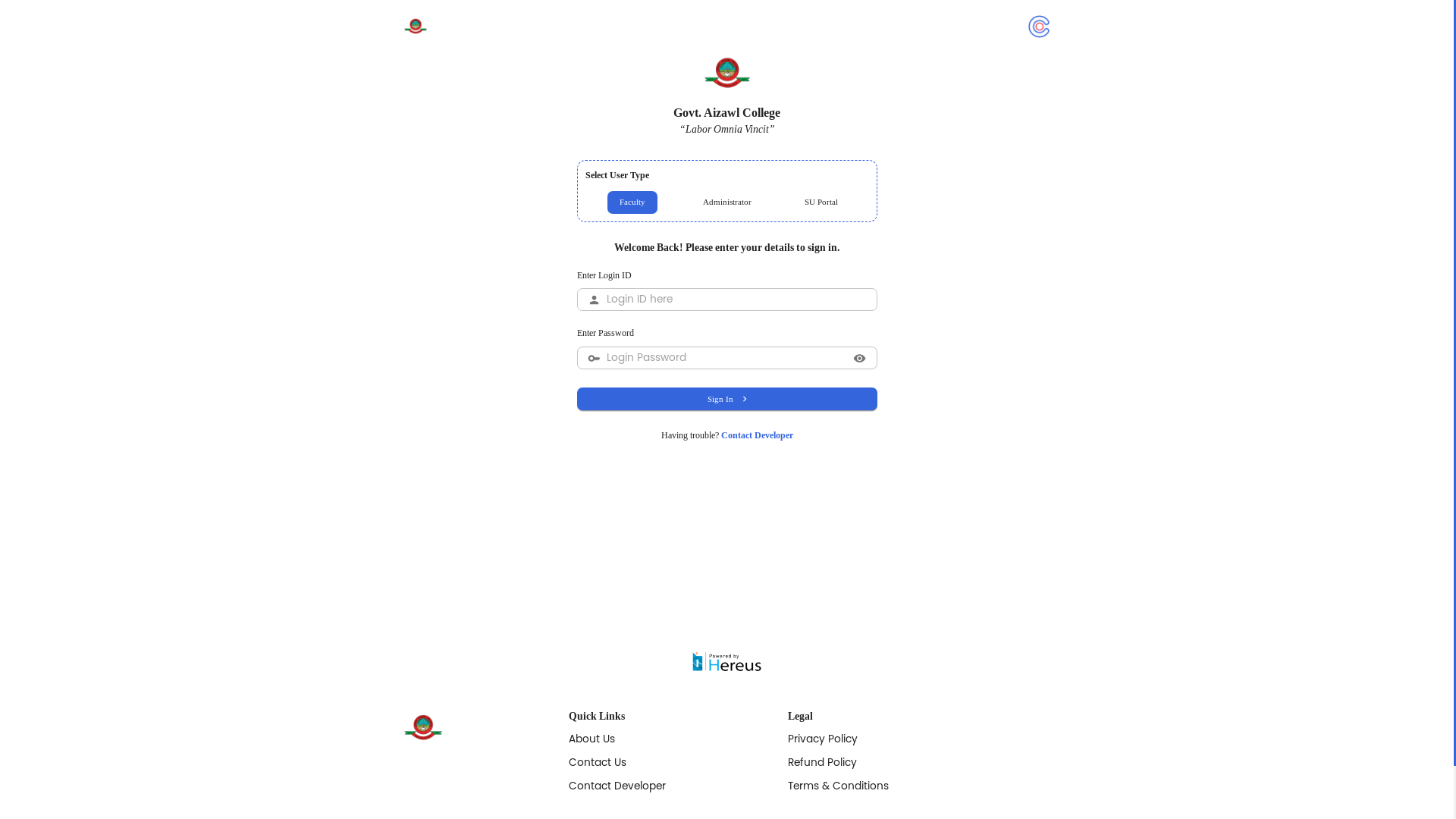 website screenshot of https://gac-erp.pages.dev/