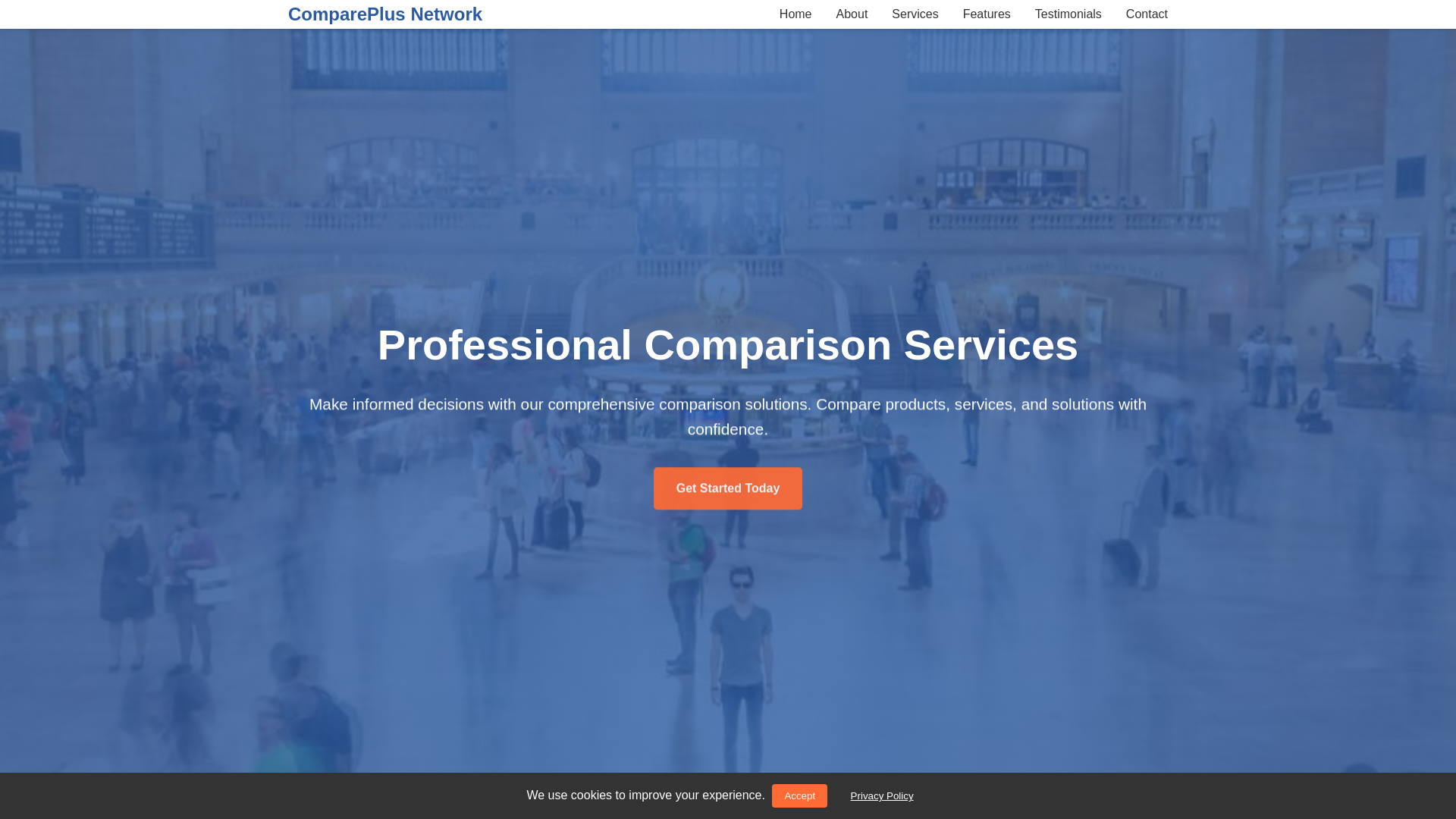 website screenshot of https://compareplusnetwork.shop/
