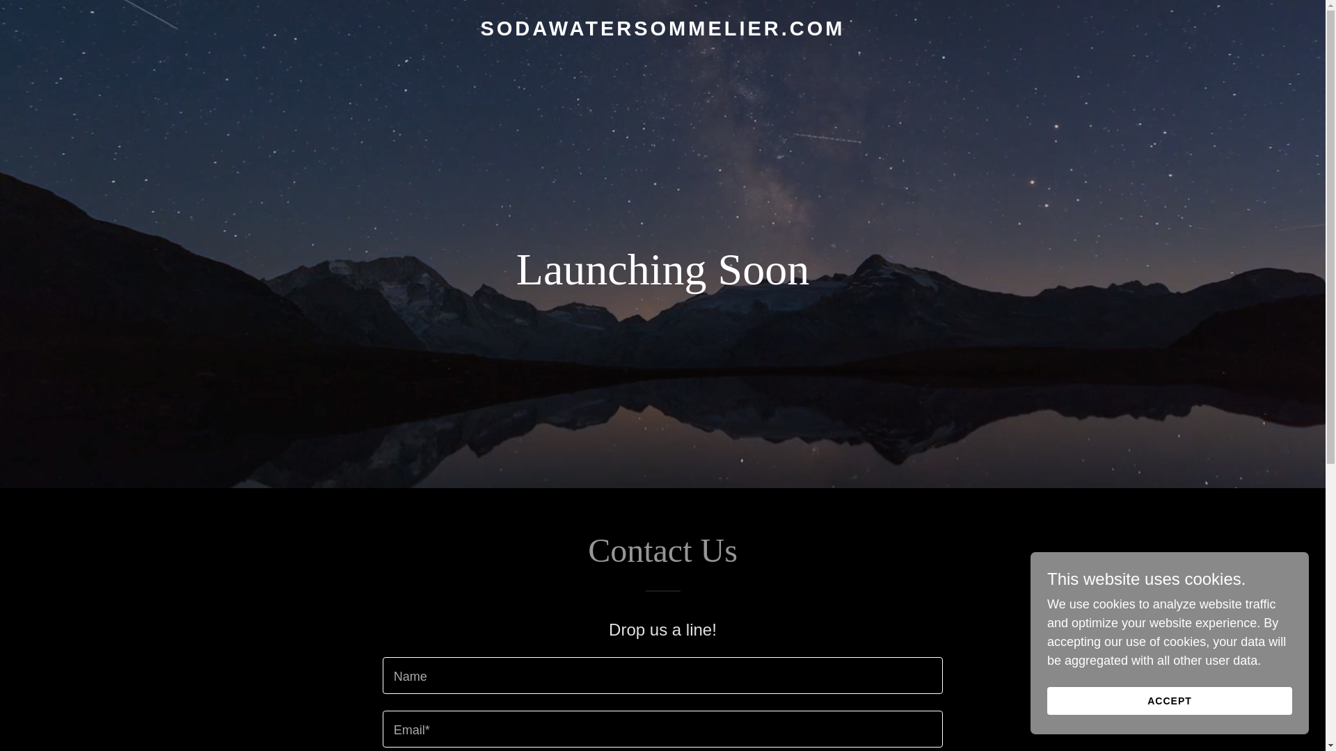 website screenshot of https://sodawatersommelier.com/