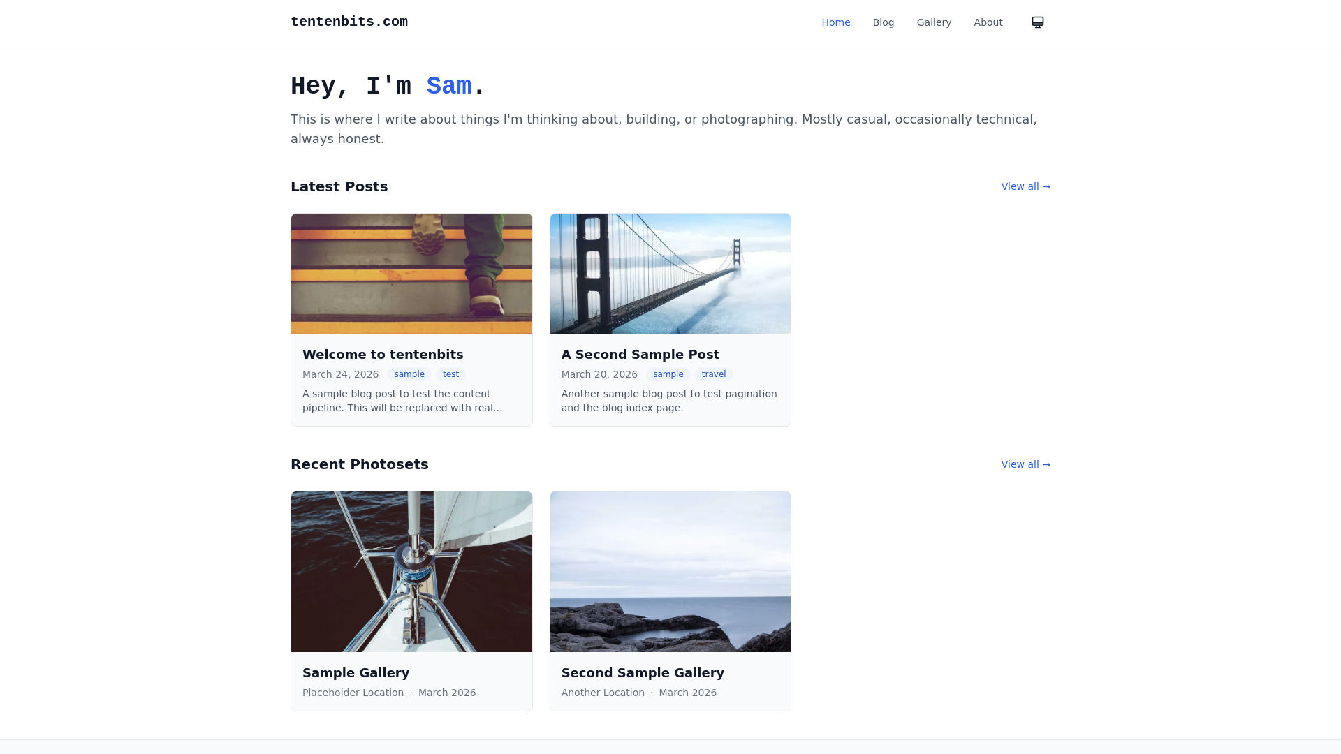 website screenshot of https://tentenbits.pages.dev/