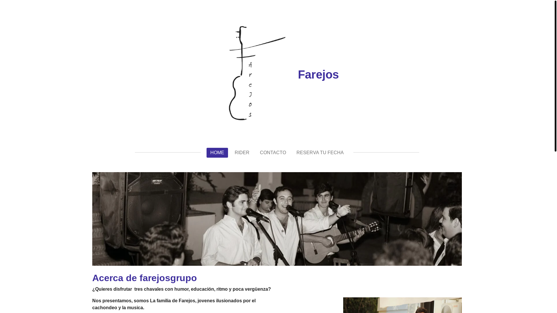 website screenshot of https://farejosgrupo.com/