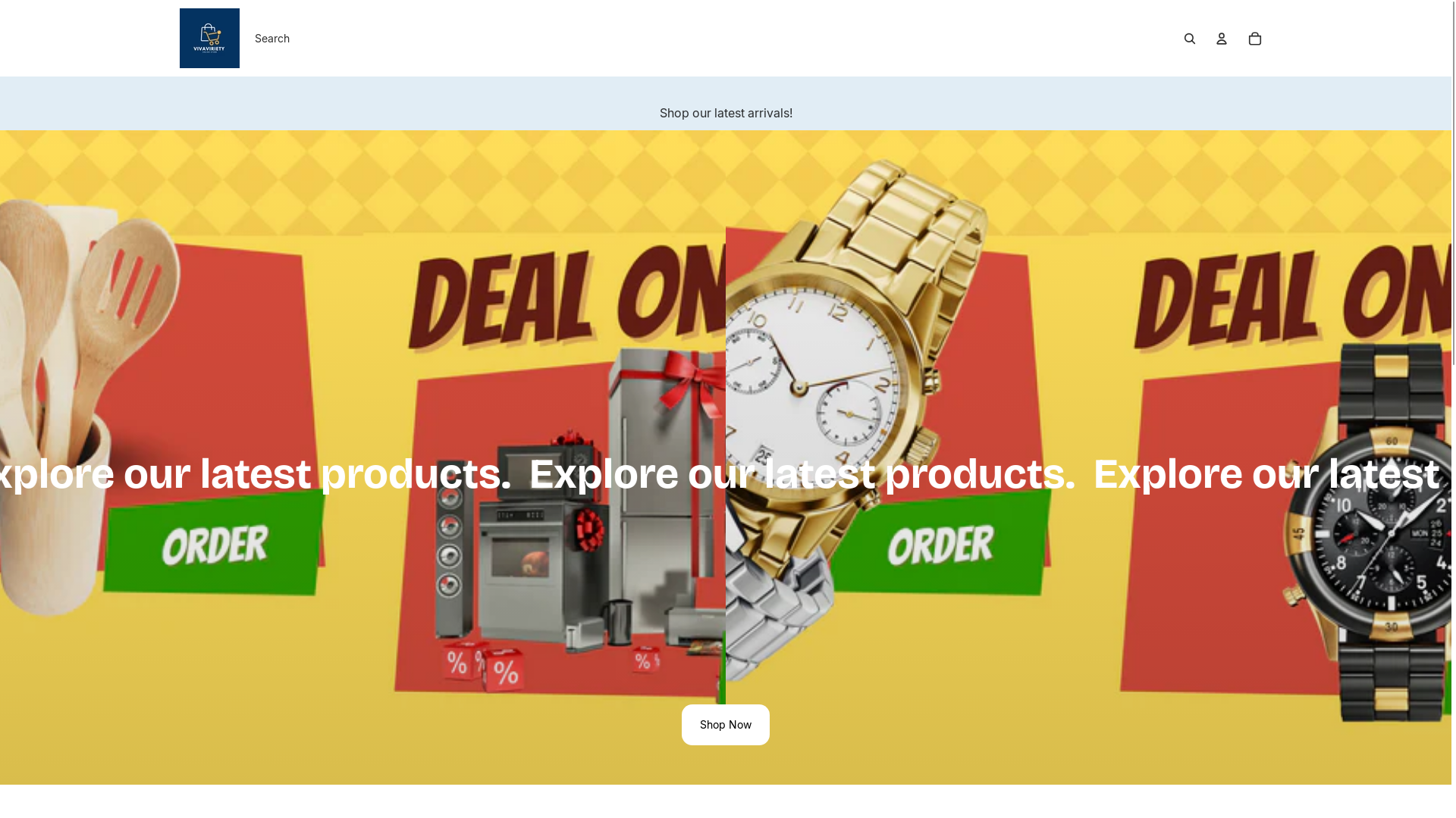 website screenshot of https://vivaviriety.com/