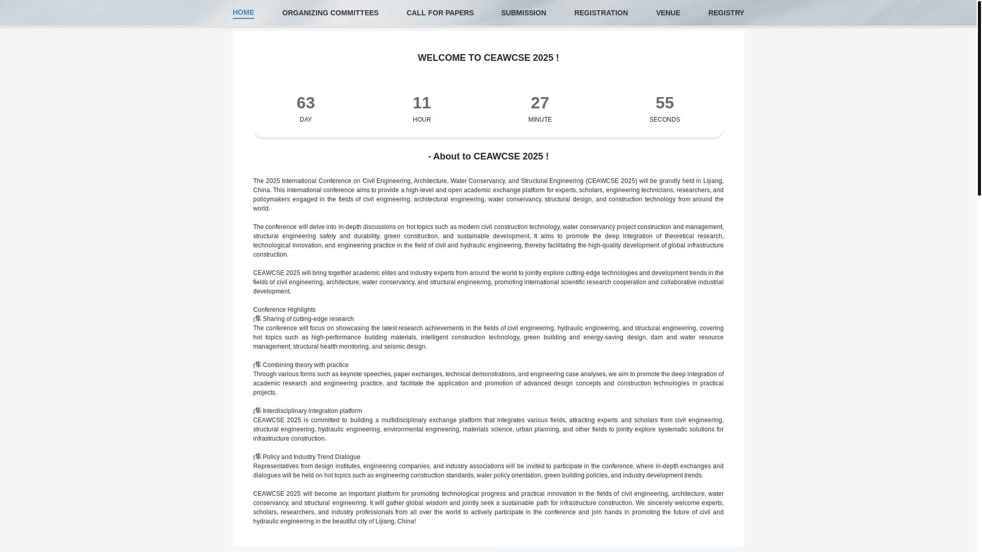 website screenshot of https://ceawcse.com/
