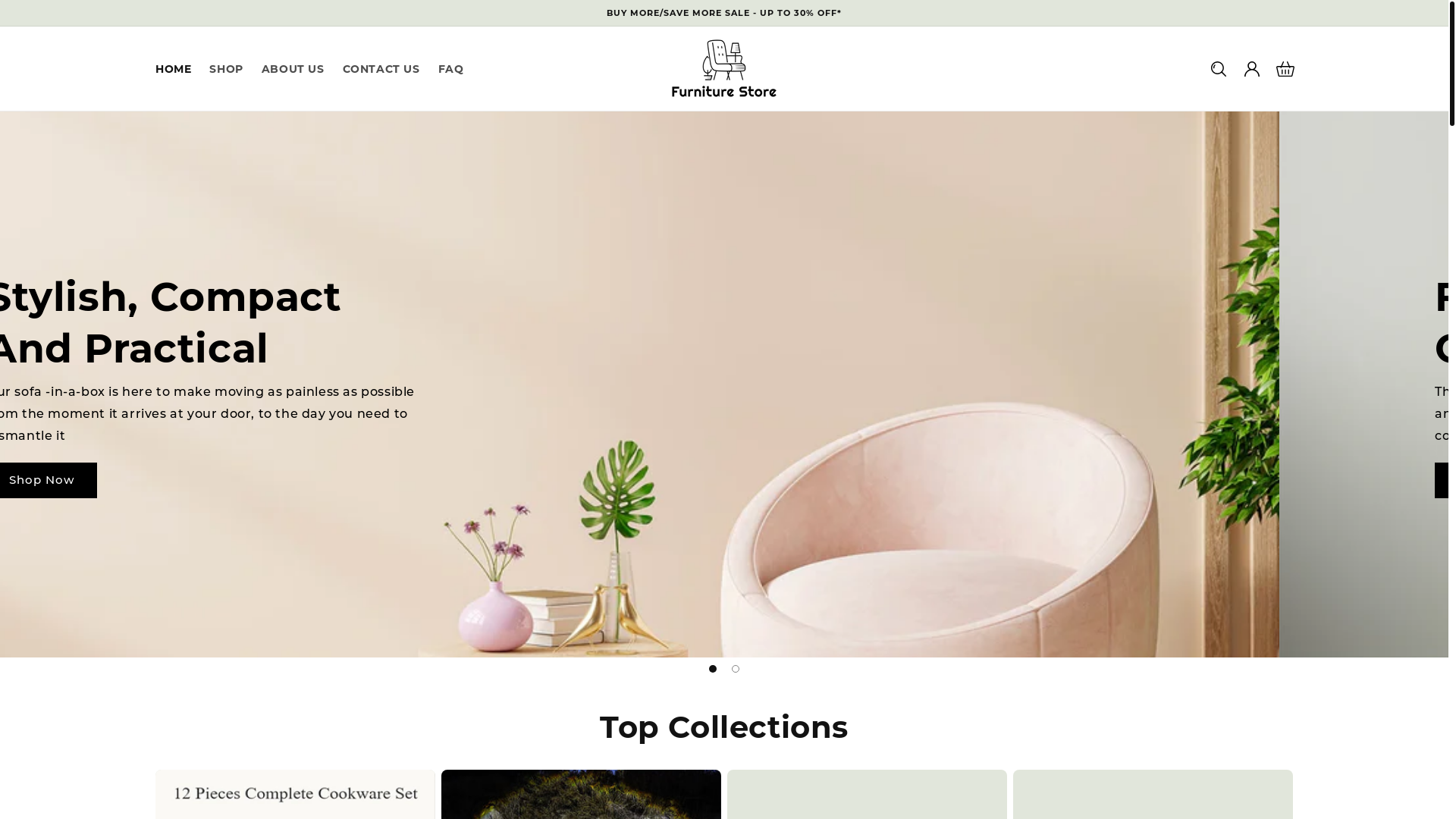 website screenshot of https://joanhomegoods.com/