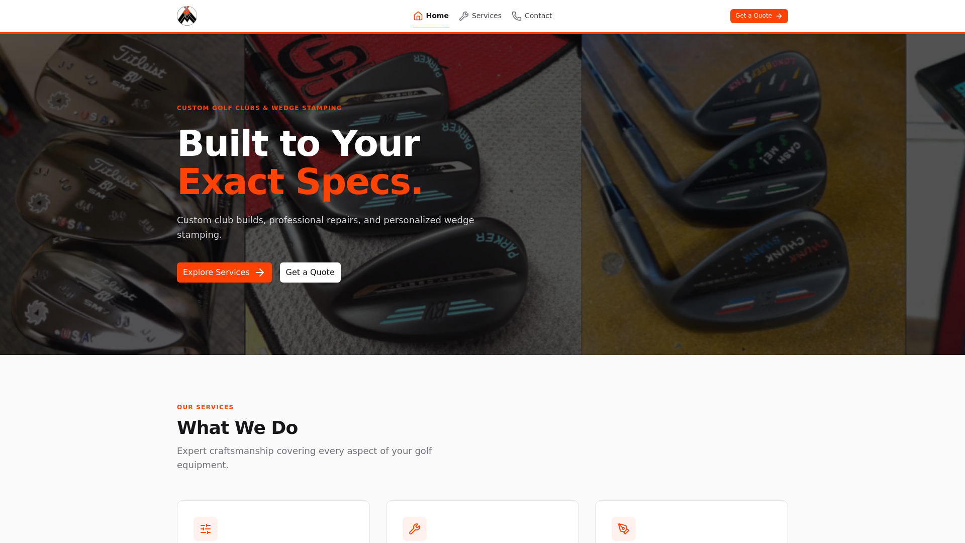 website screenshot of https://moultonmetals.us
