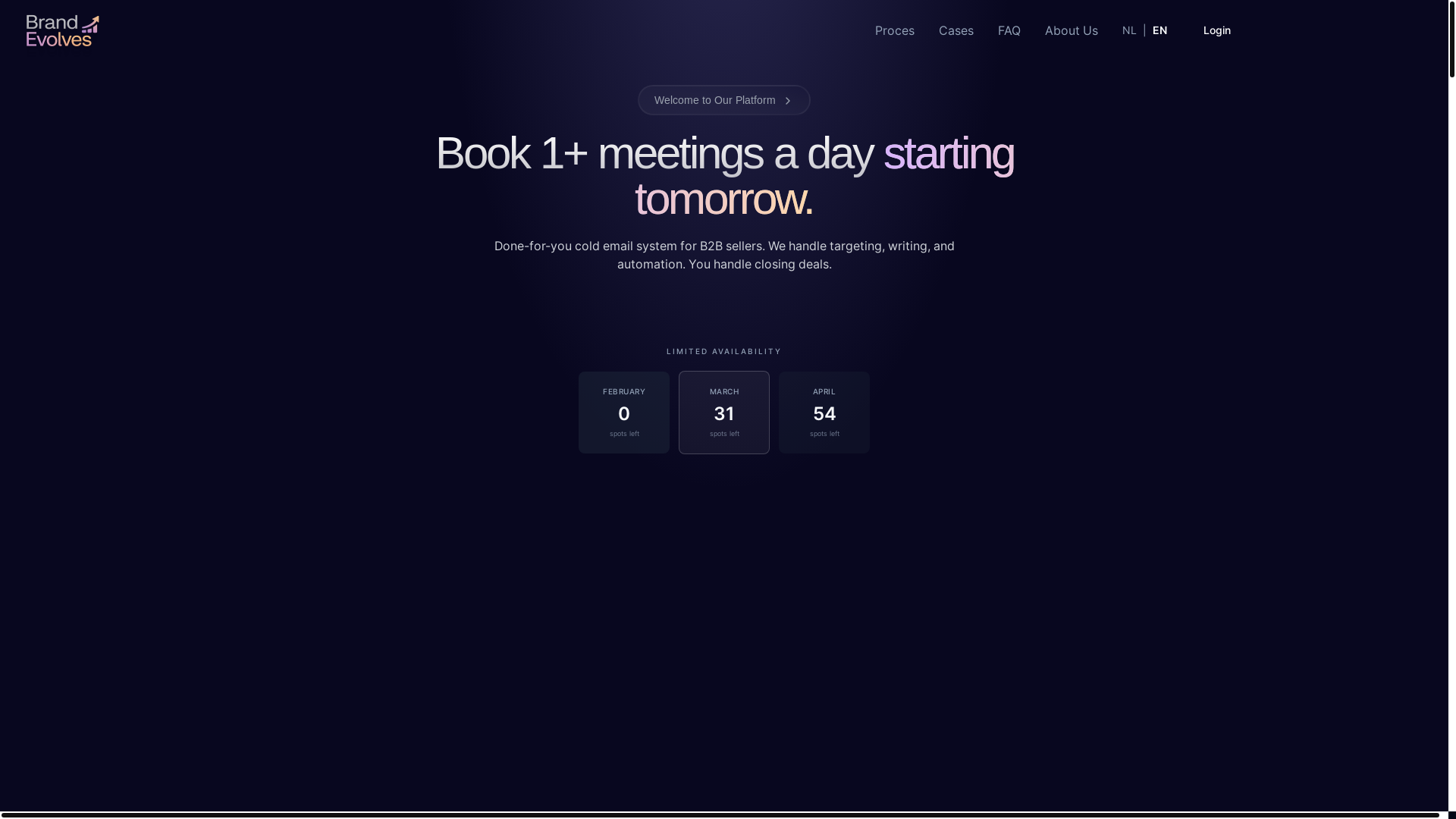 website screenshot of https://evolvesbrandz.info/