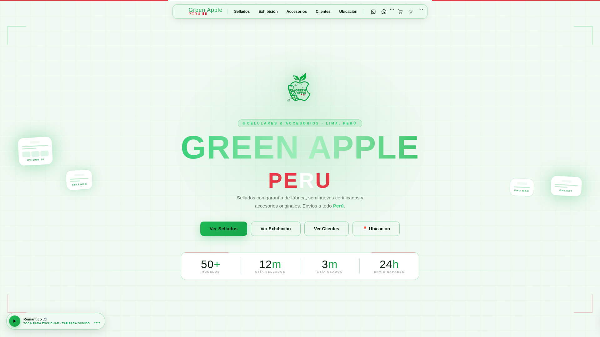 website screenshot of https://tiendagreenpe.com/