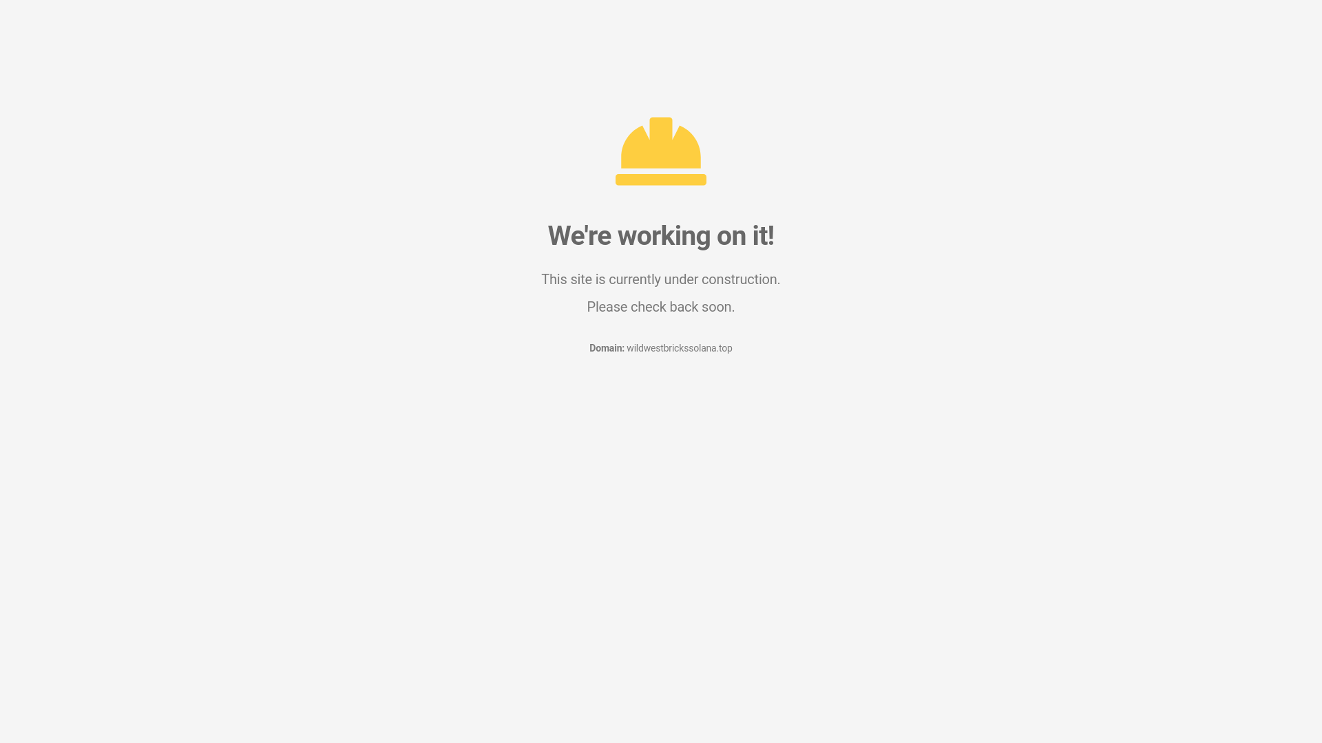 website screenshot of https://wildwestbrickssolana.top/
