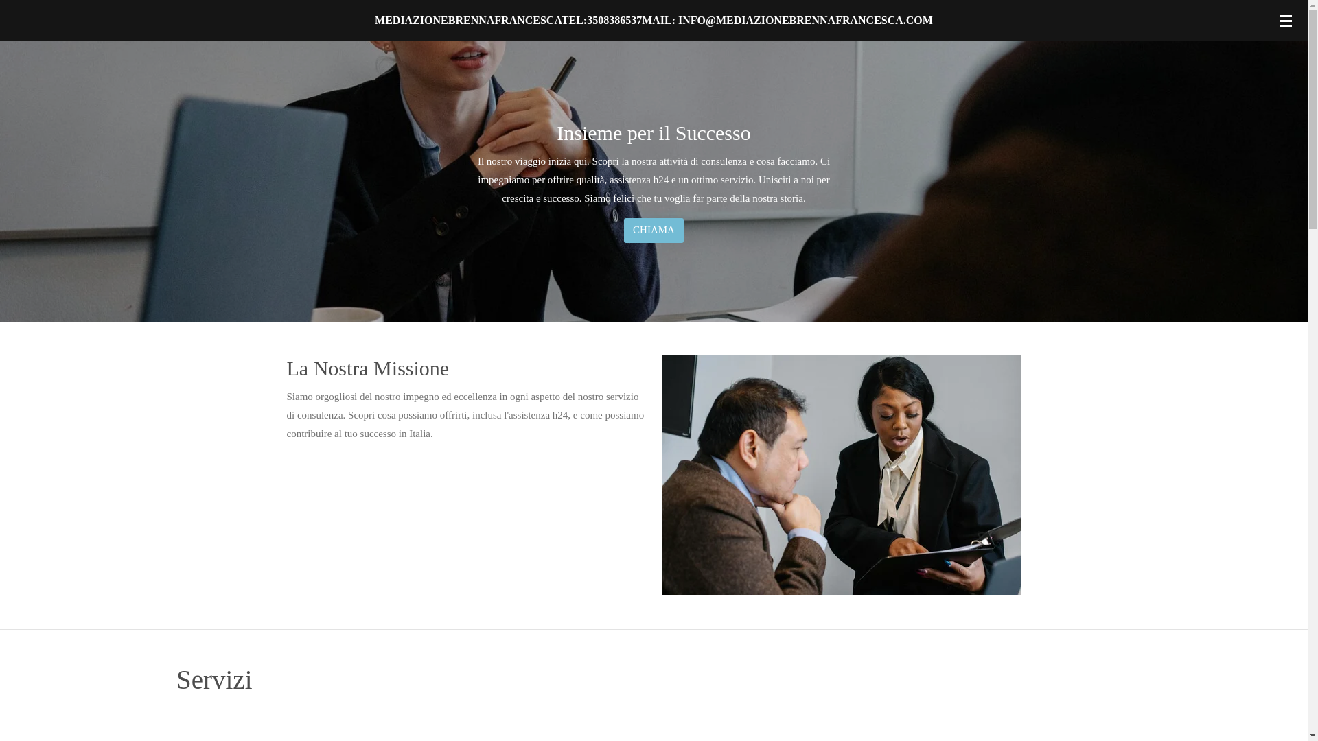 website screenshot of https://mediazionebrennafrancesca.com/