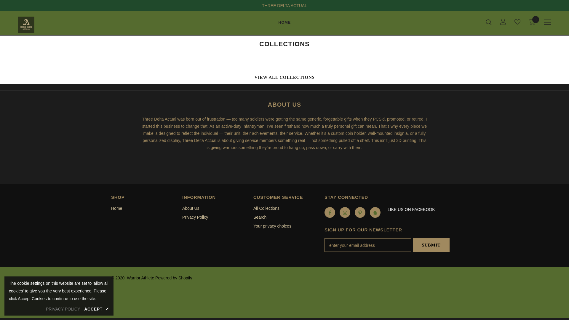 website screenshot of https://threedeltaactual.com/