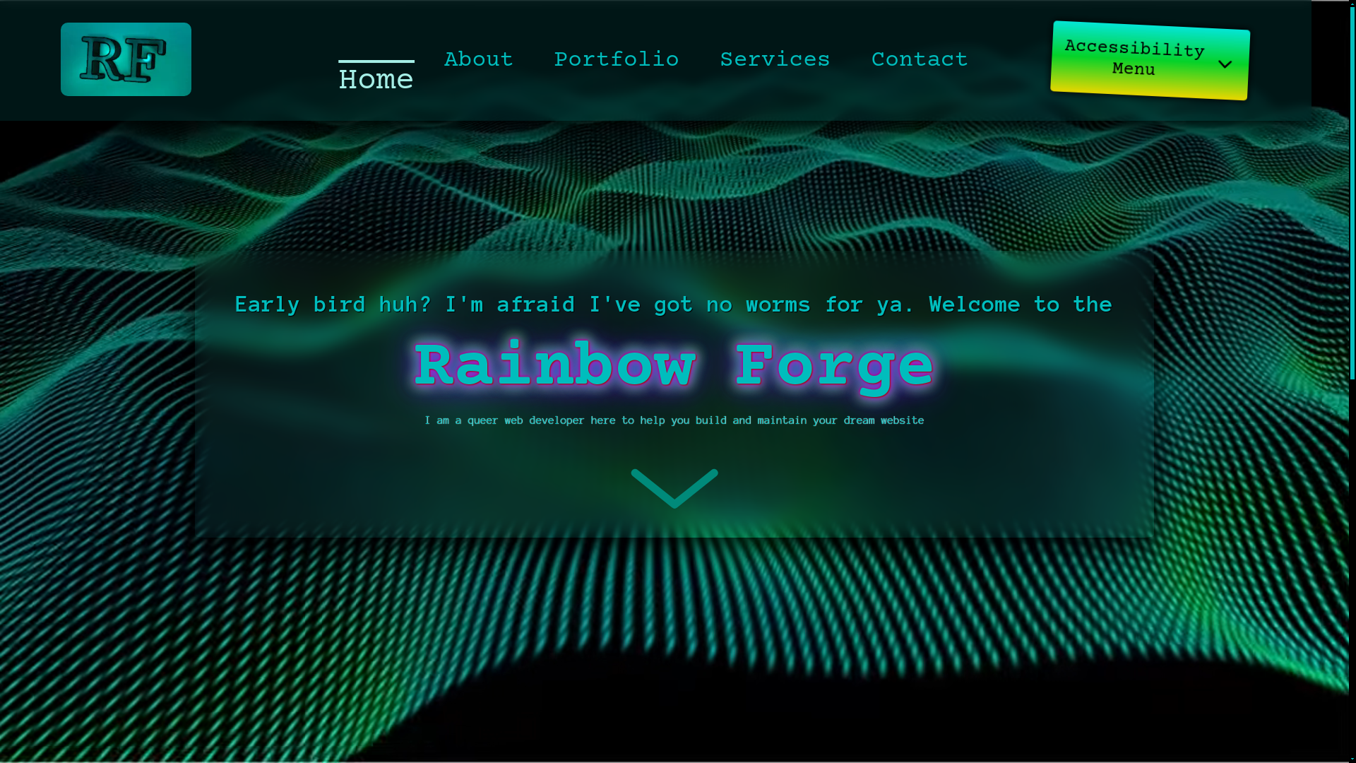 website screenshot of https://rainbowforge.pages.dev/