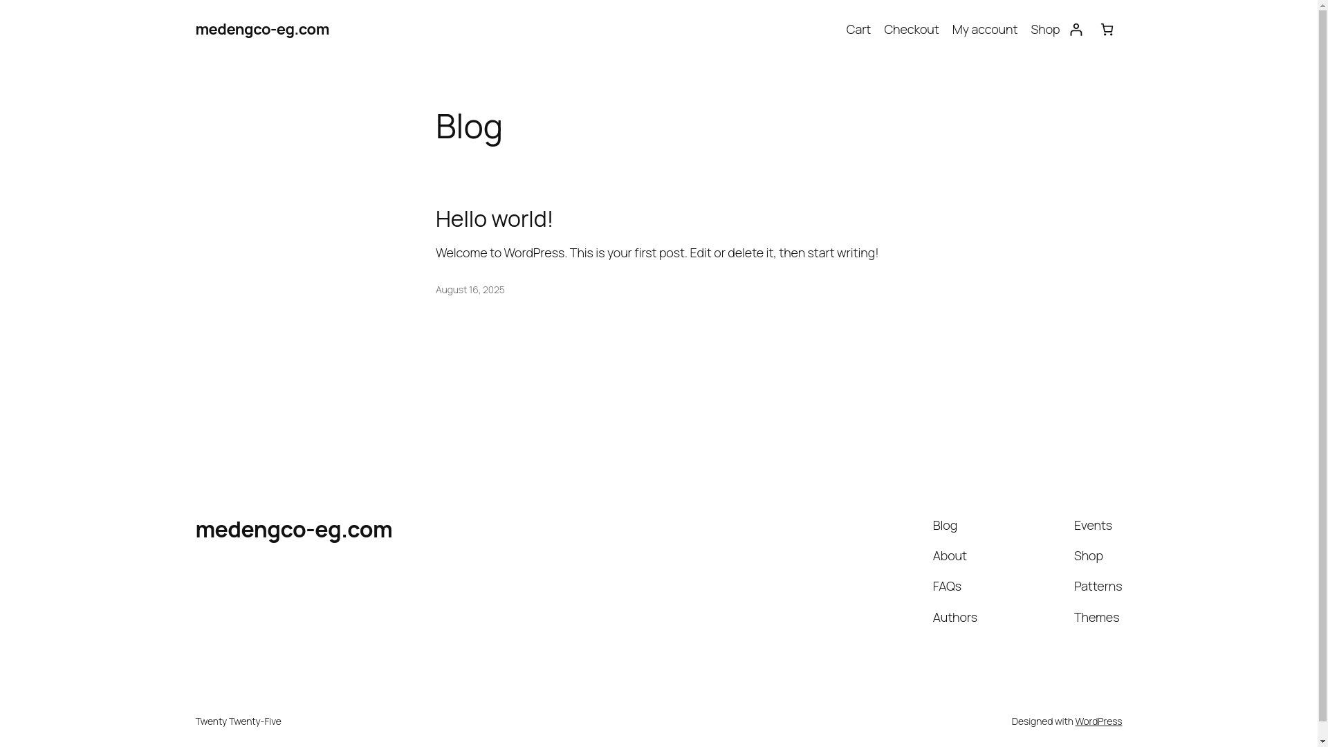 website screenshot of https://medengco-eg.com/