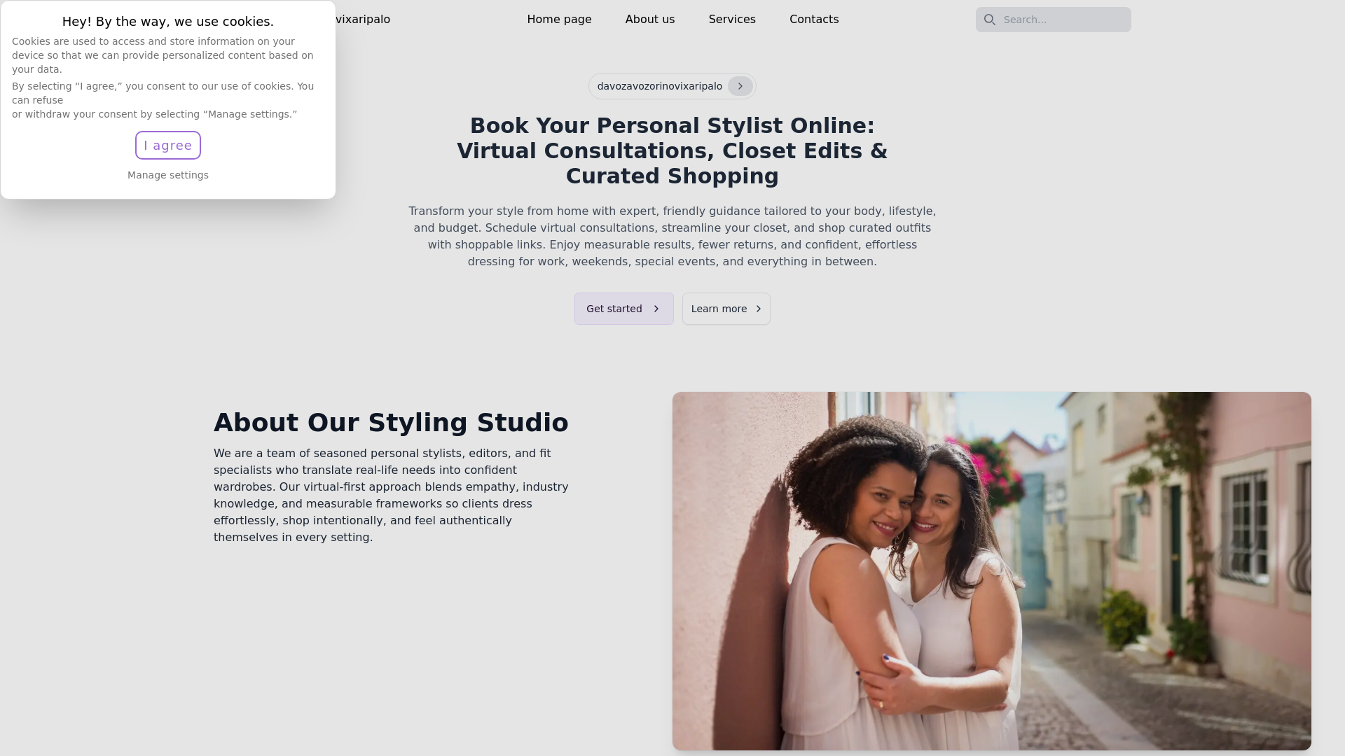 website screenshot of https://davozavozorinovixaripalo.click/