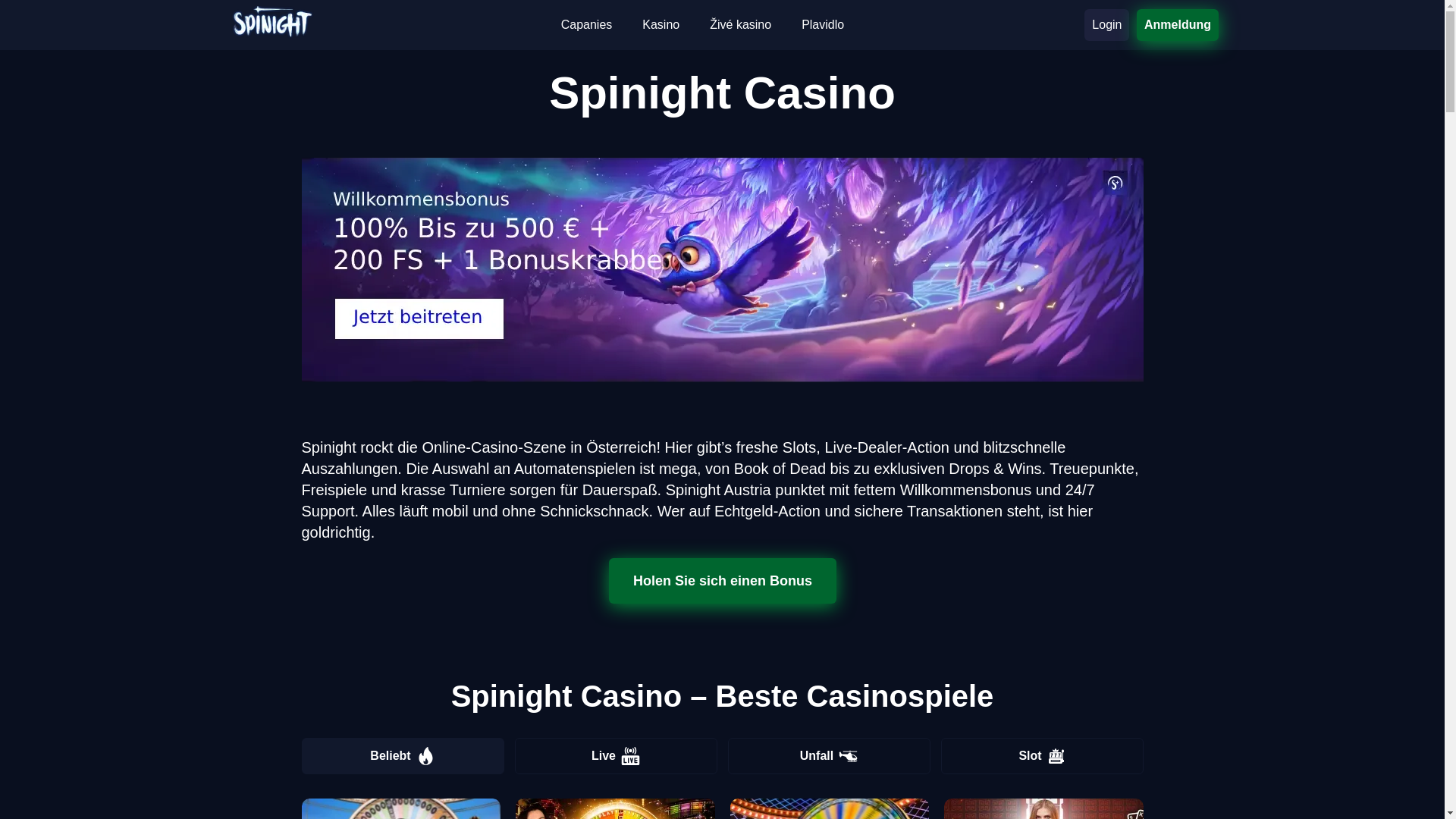 website screenshot of https://spinight-at-4894.pages.dev/