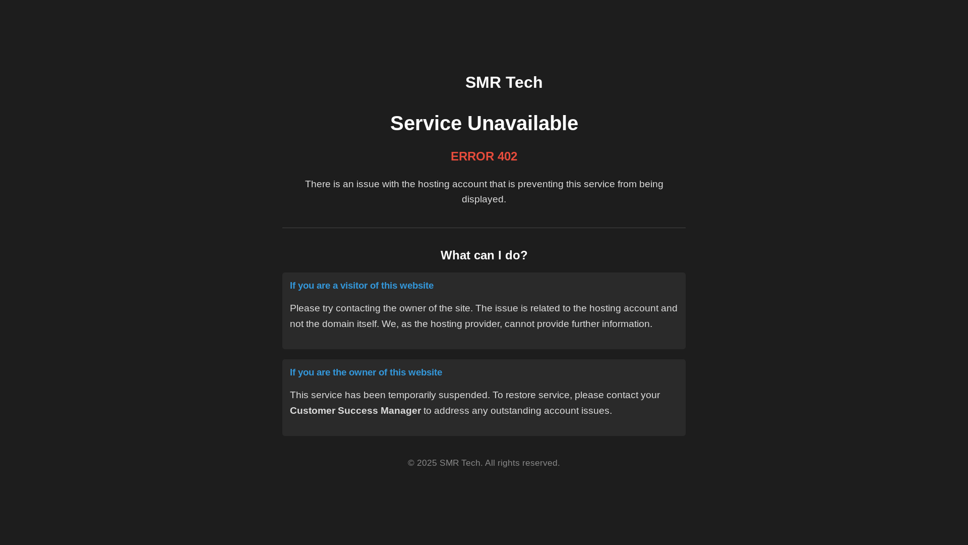 website screenshot of https://service-notice.pages.dev/