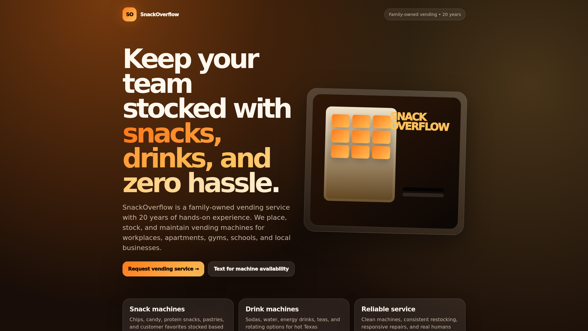 website screenshot of https://snackoverflow-demo.pages.dev/
