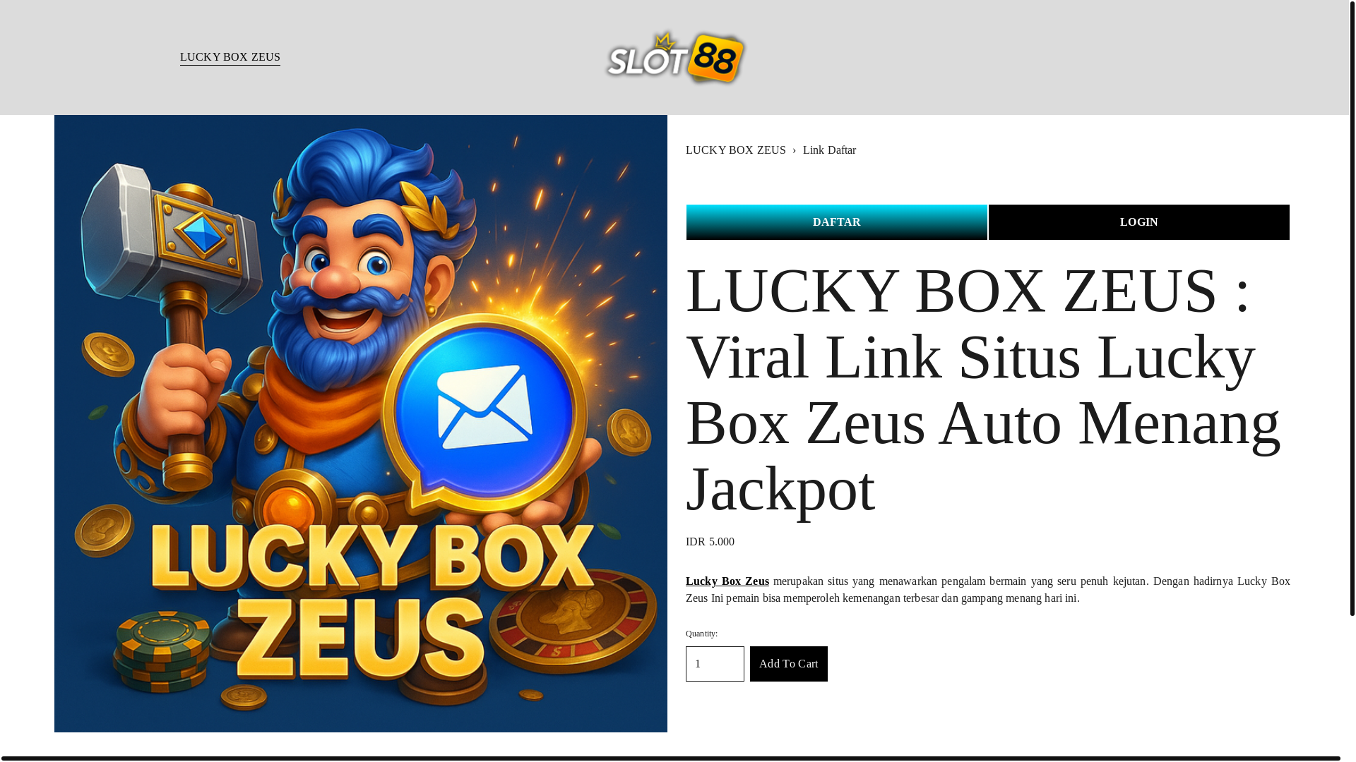 website screenshot of https://luckyboxzeus.pages.dev/