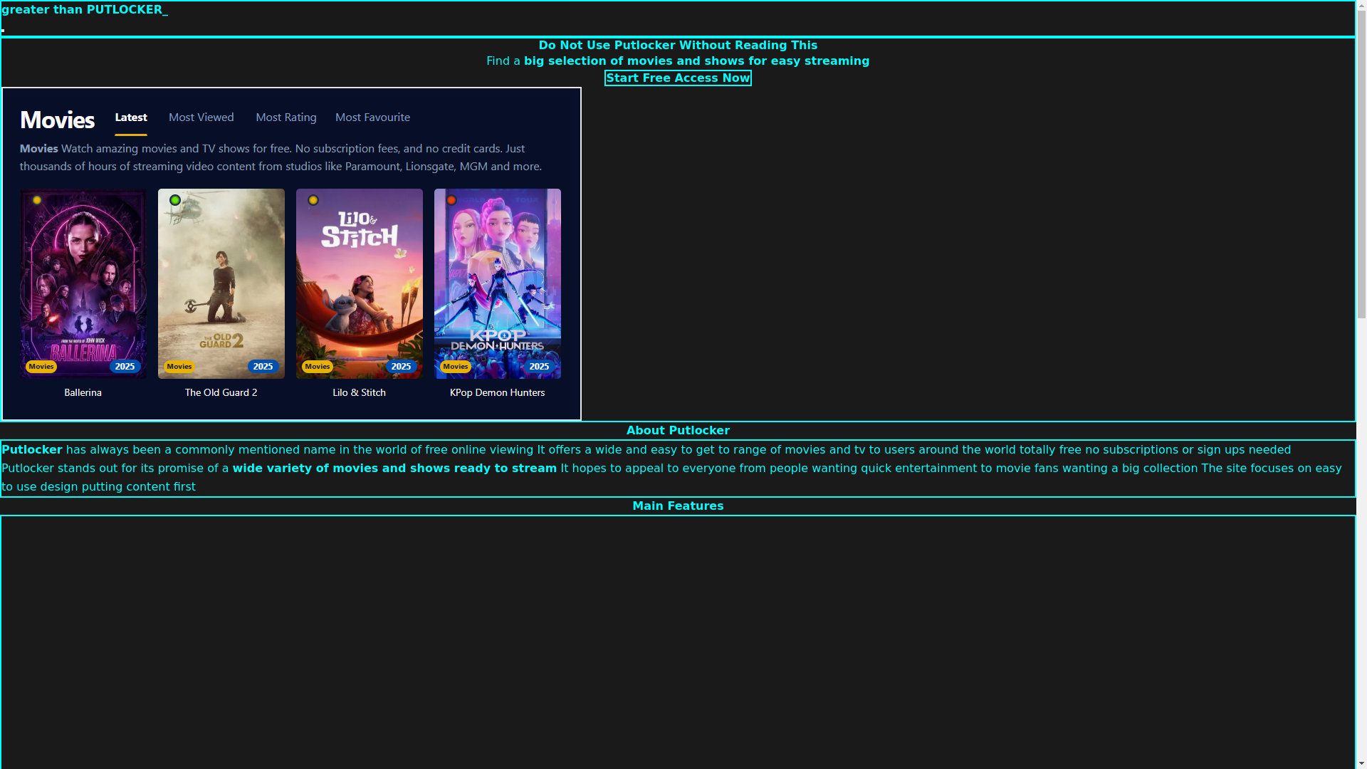 website screenshot of https://putlocker-785c.pages.dev/