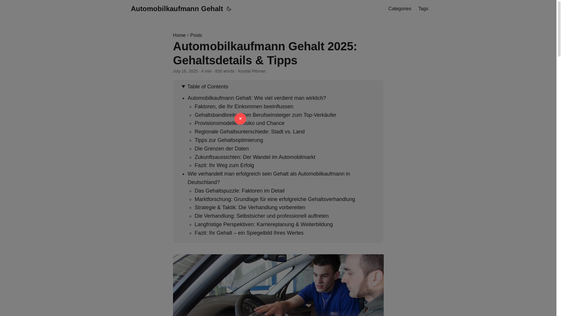 website screenshot of https://automobilkaufmann-gehalt.pages.dev/