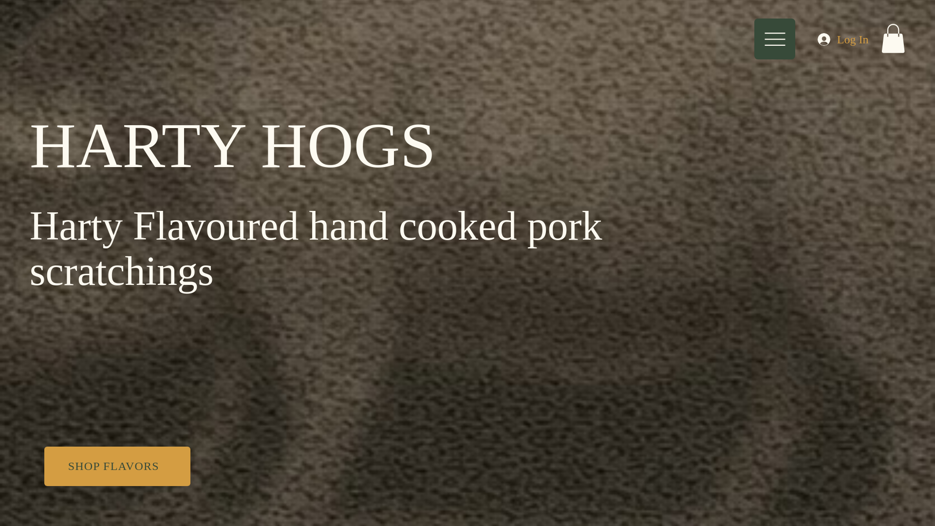 website screenshot of https://hartyhogs.com/