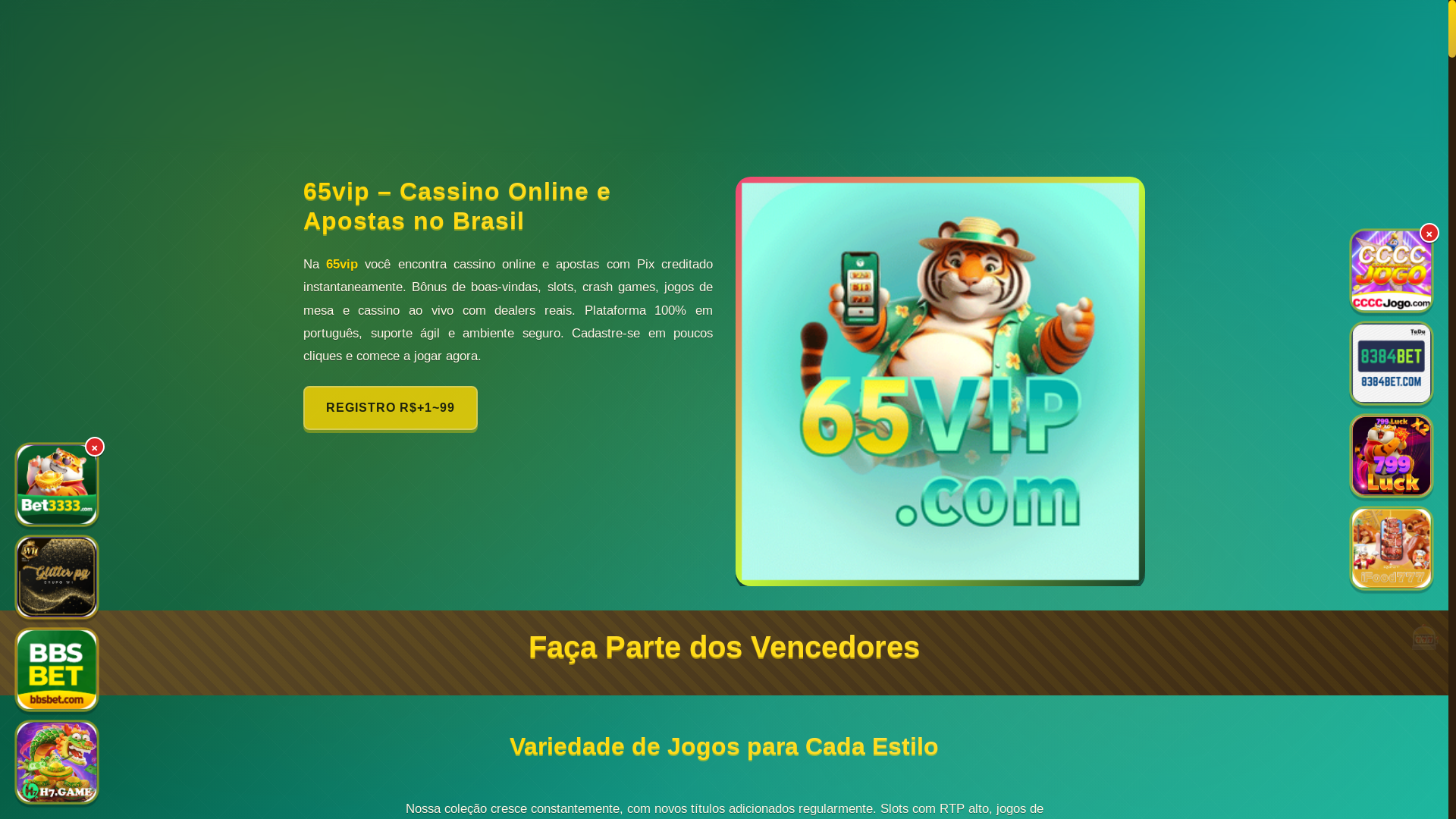 website screenshot of https://65vipcara.com/