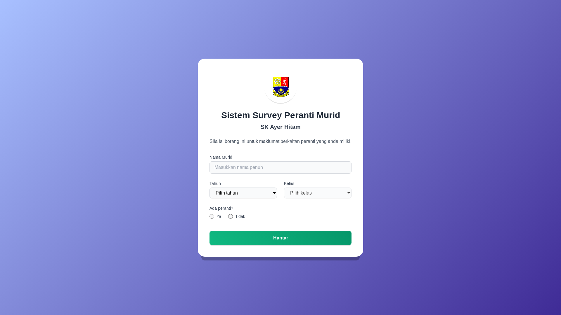 website screenshot of https://survey-peranti-murid.pages.dev/