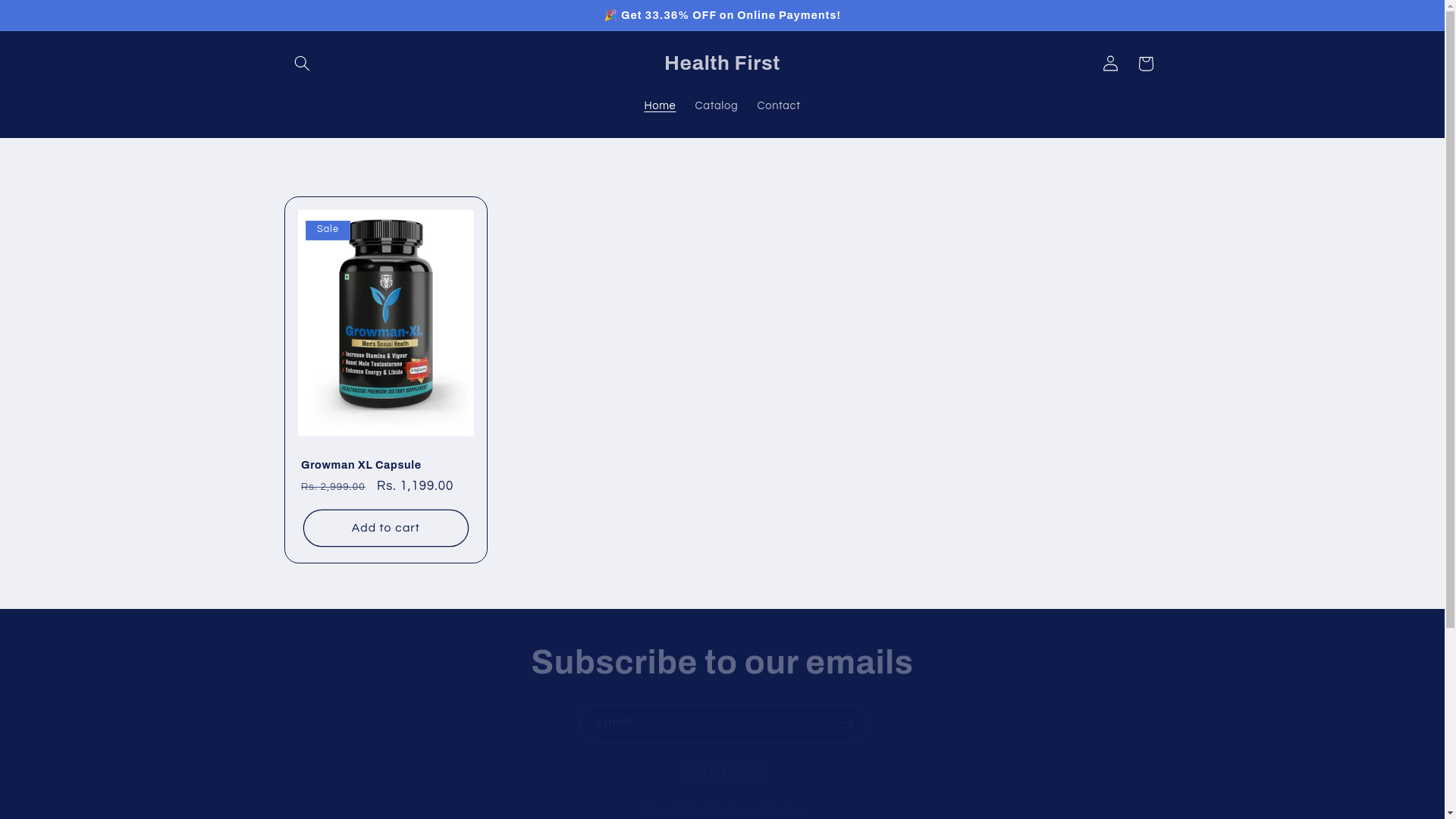 website screenshot of https://growman.shop/