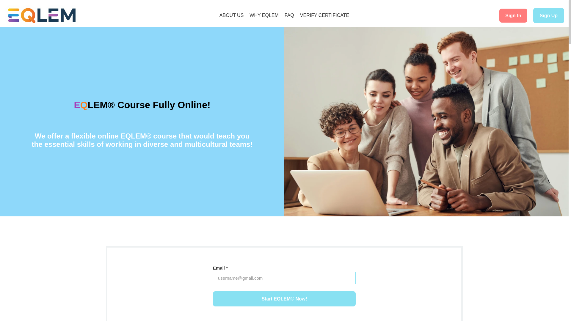 website screenshot of https://eqlem.org/