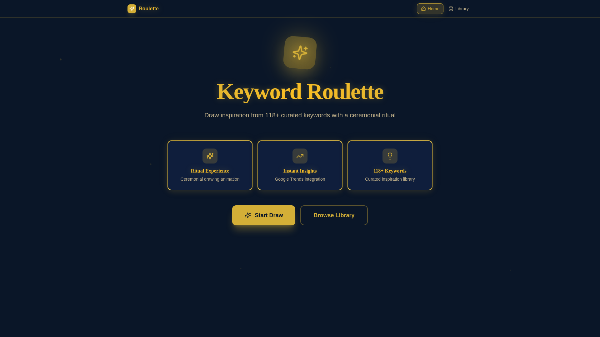 website screenshot of https://keyword-roulette-radar.pages.dev/