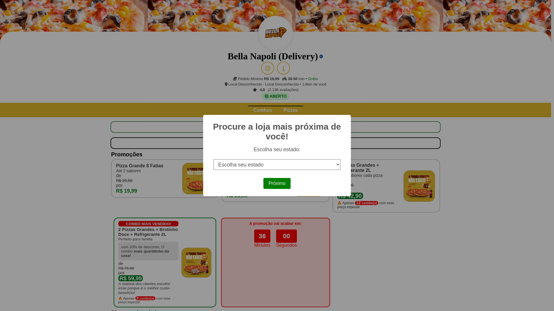website screenshot of https://pedidoanotaai.online/