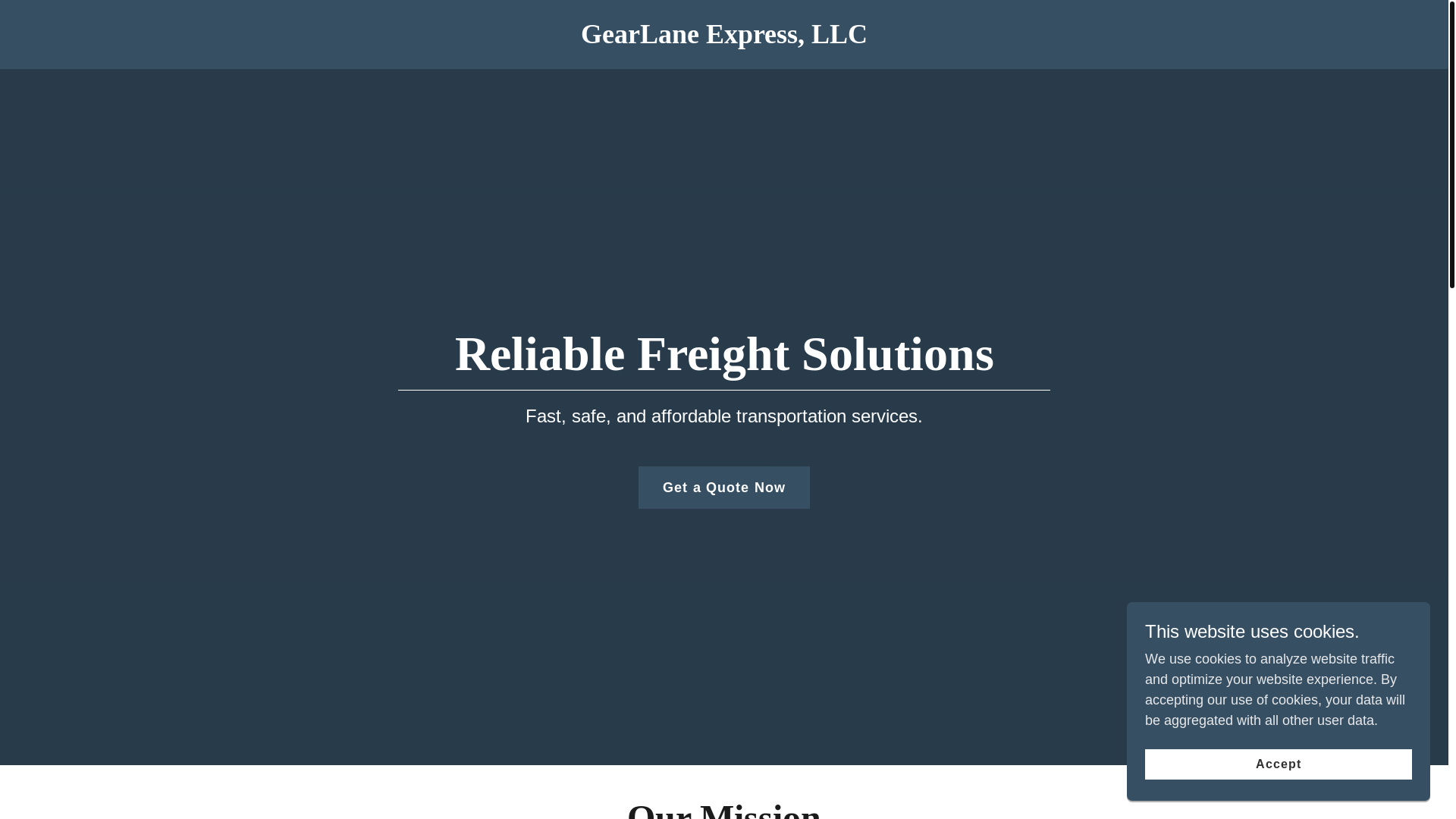 website screenshot of https://gearlaneexpress.com/