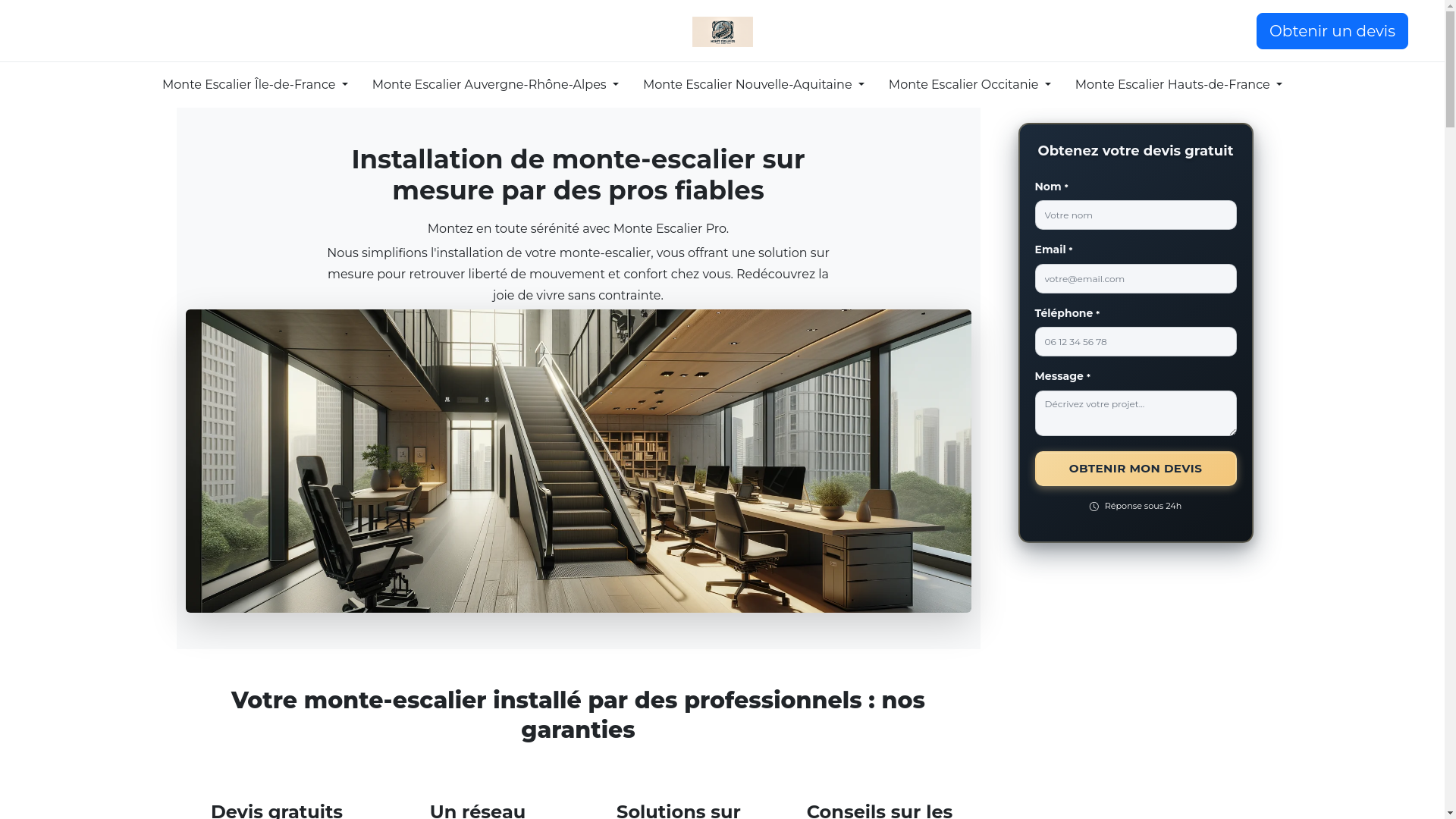website screenshot of https://monte-escalier-pro-com.pages.dev/