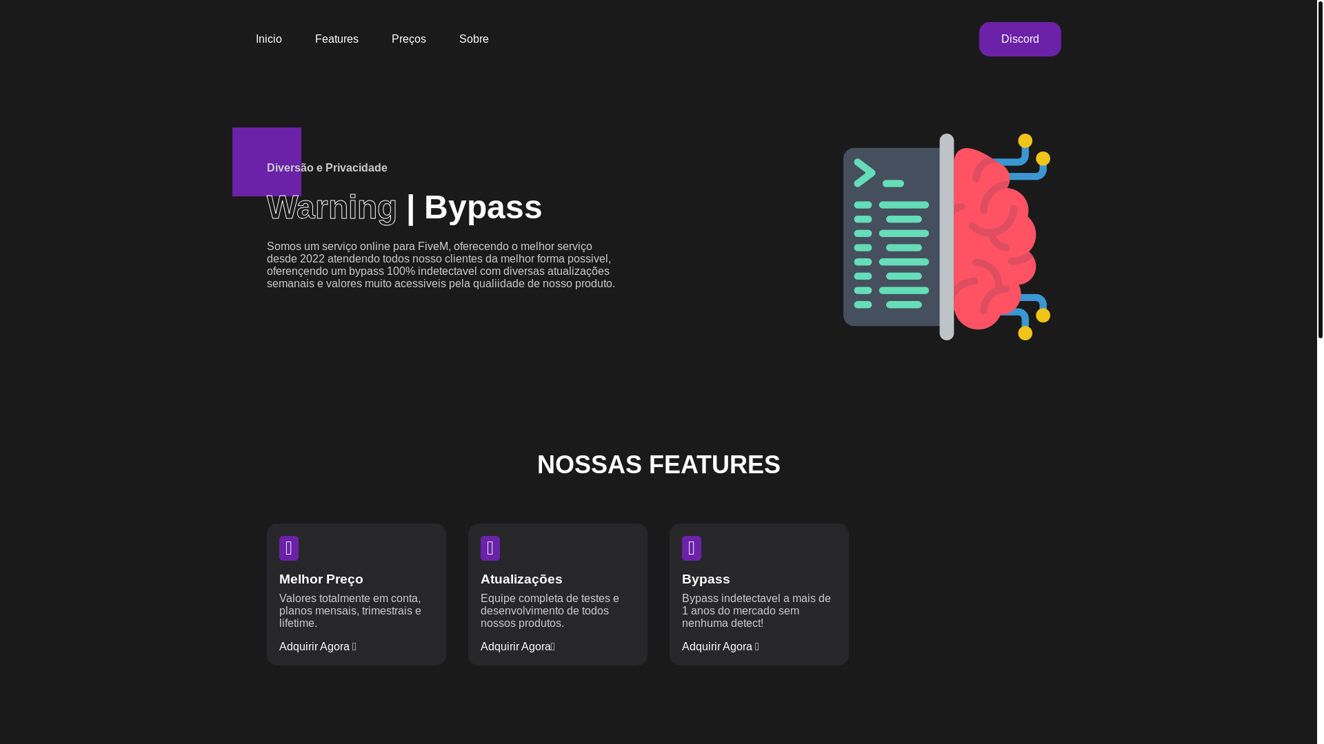 website screenshot of https://warningbypass.pages.dev/