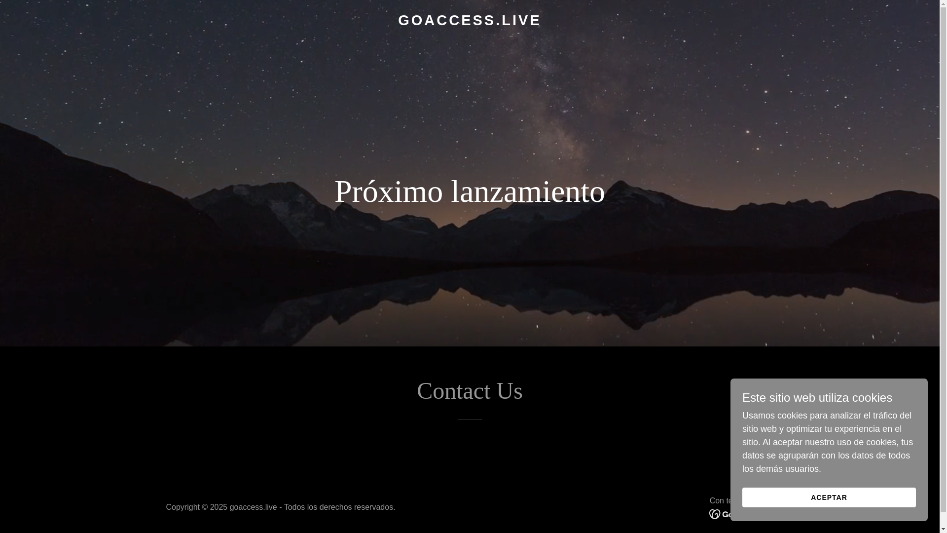 website screenshot of https://goaccess.live/