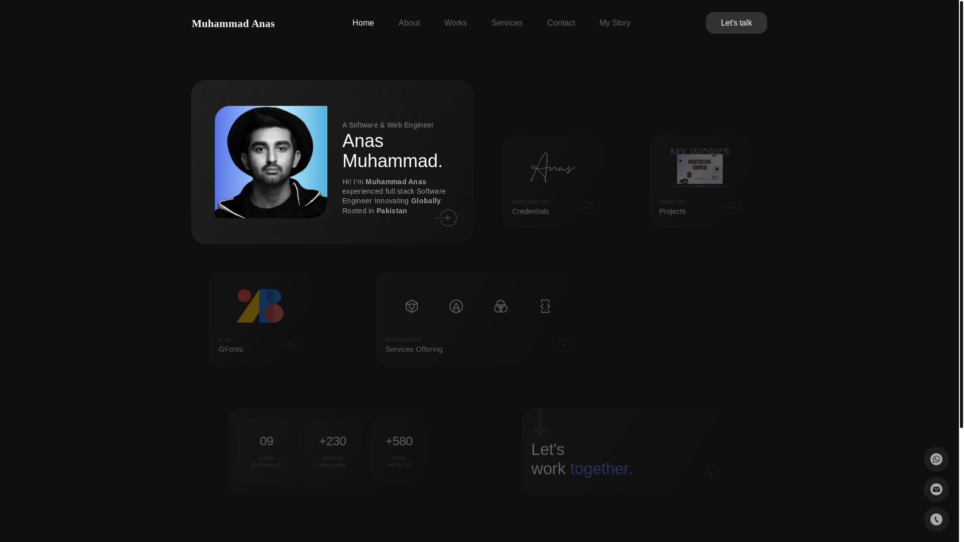 website screenshot of https://manas.pages.dev/