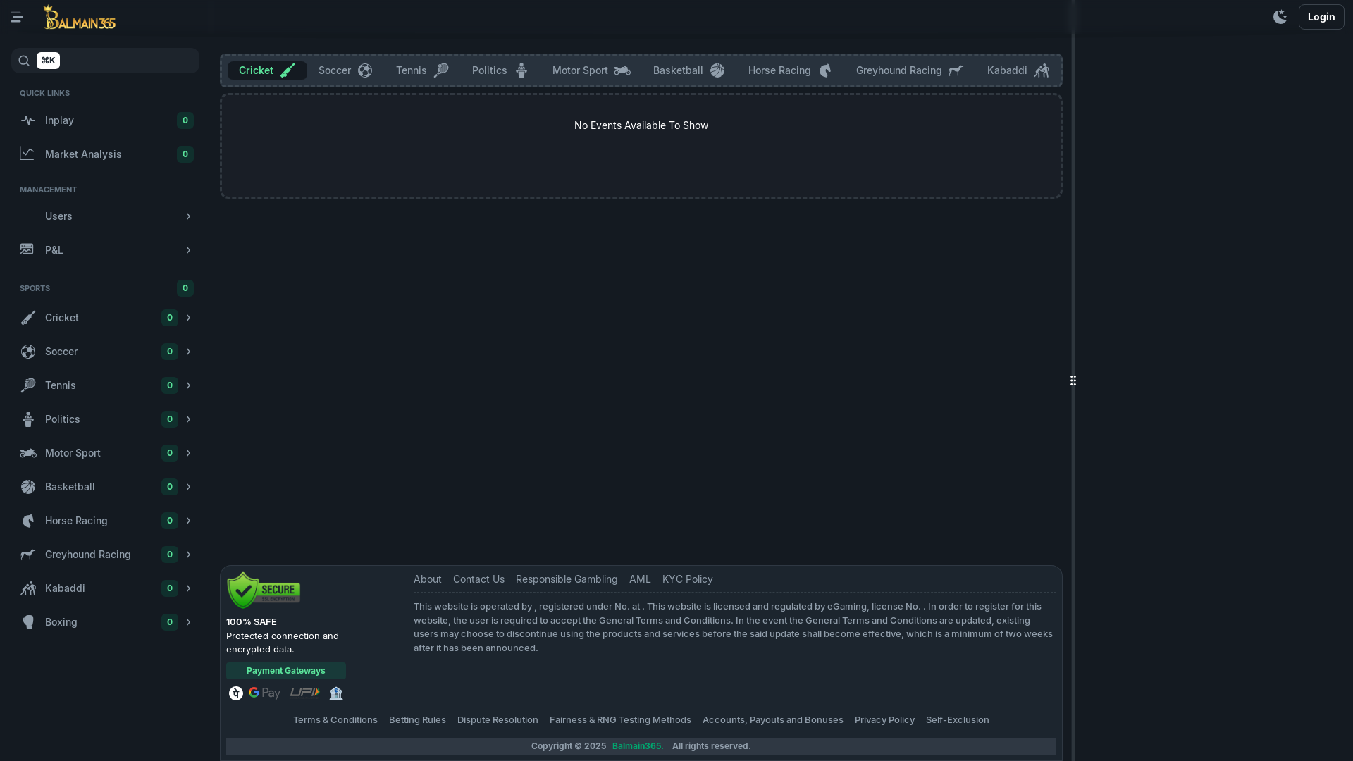 website screenshot of https://admin-balmain365-com.pages.dev/