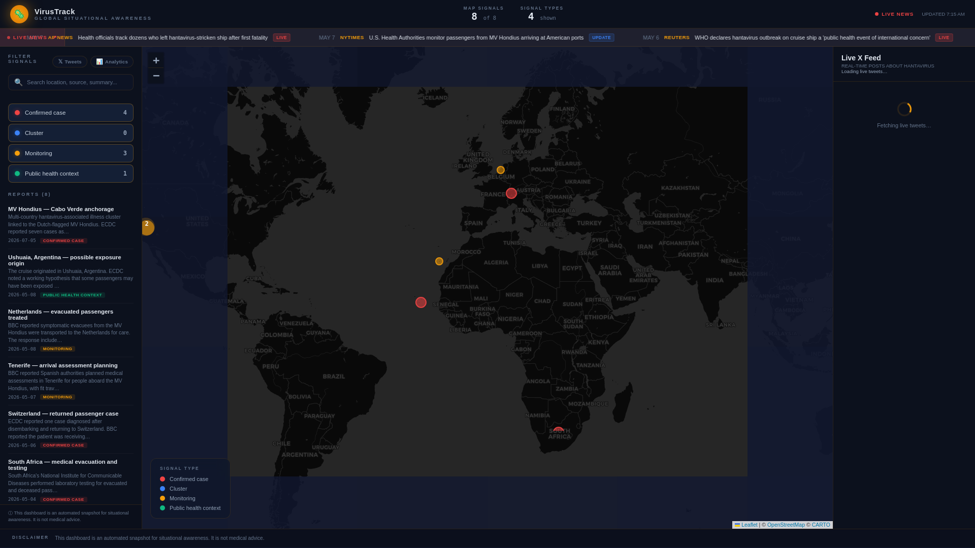 website screenshot of https://virustrack.site/