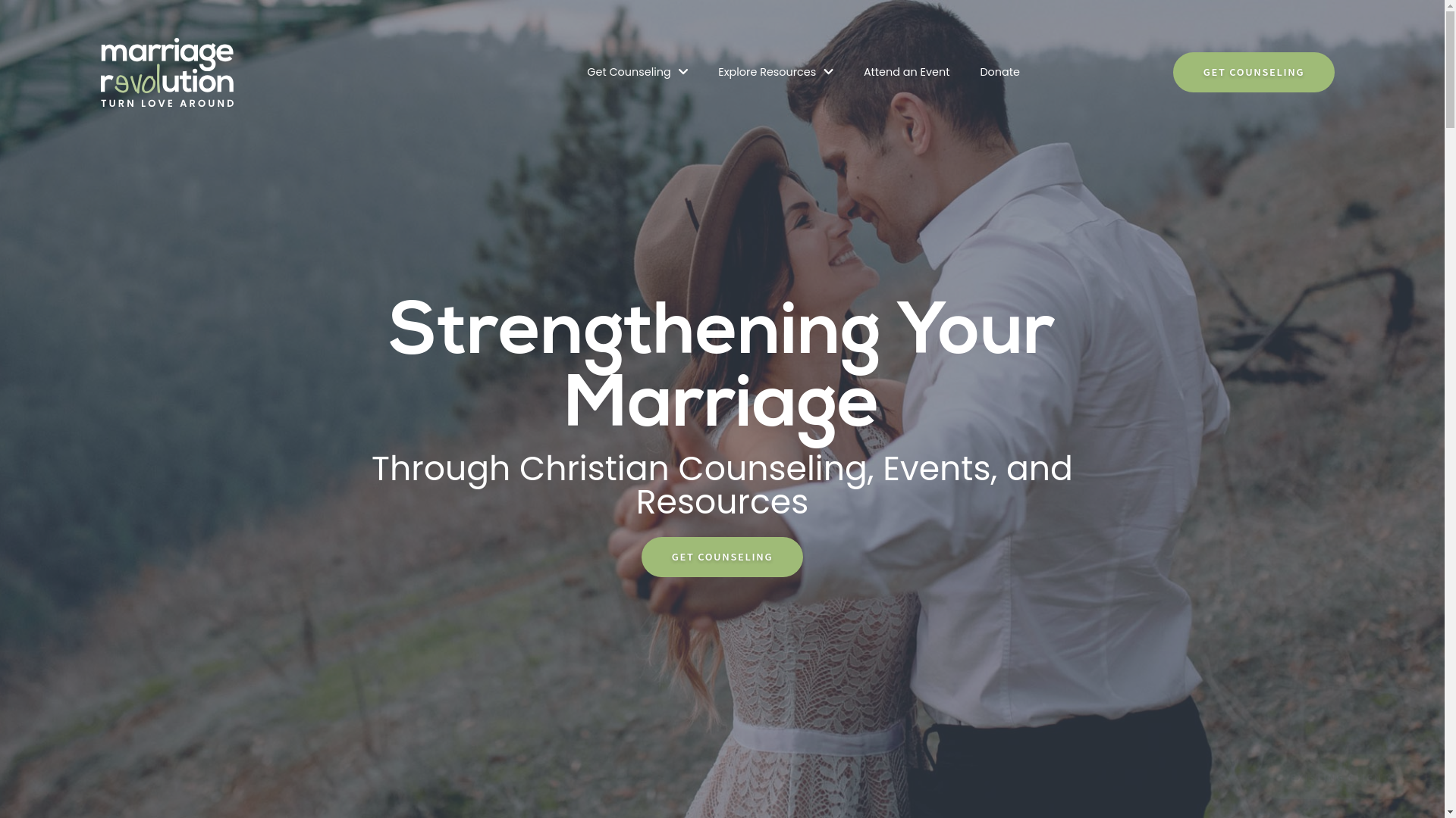 website screenshot of http://marriagerevolution.org/