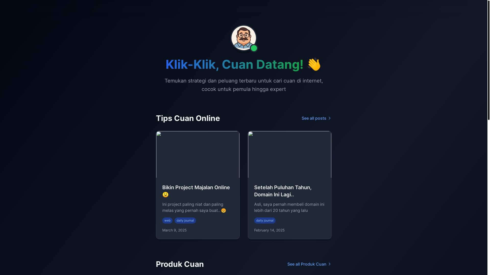 website screenshot of https://caricuan-ary.pages.dev/