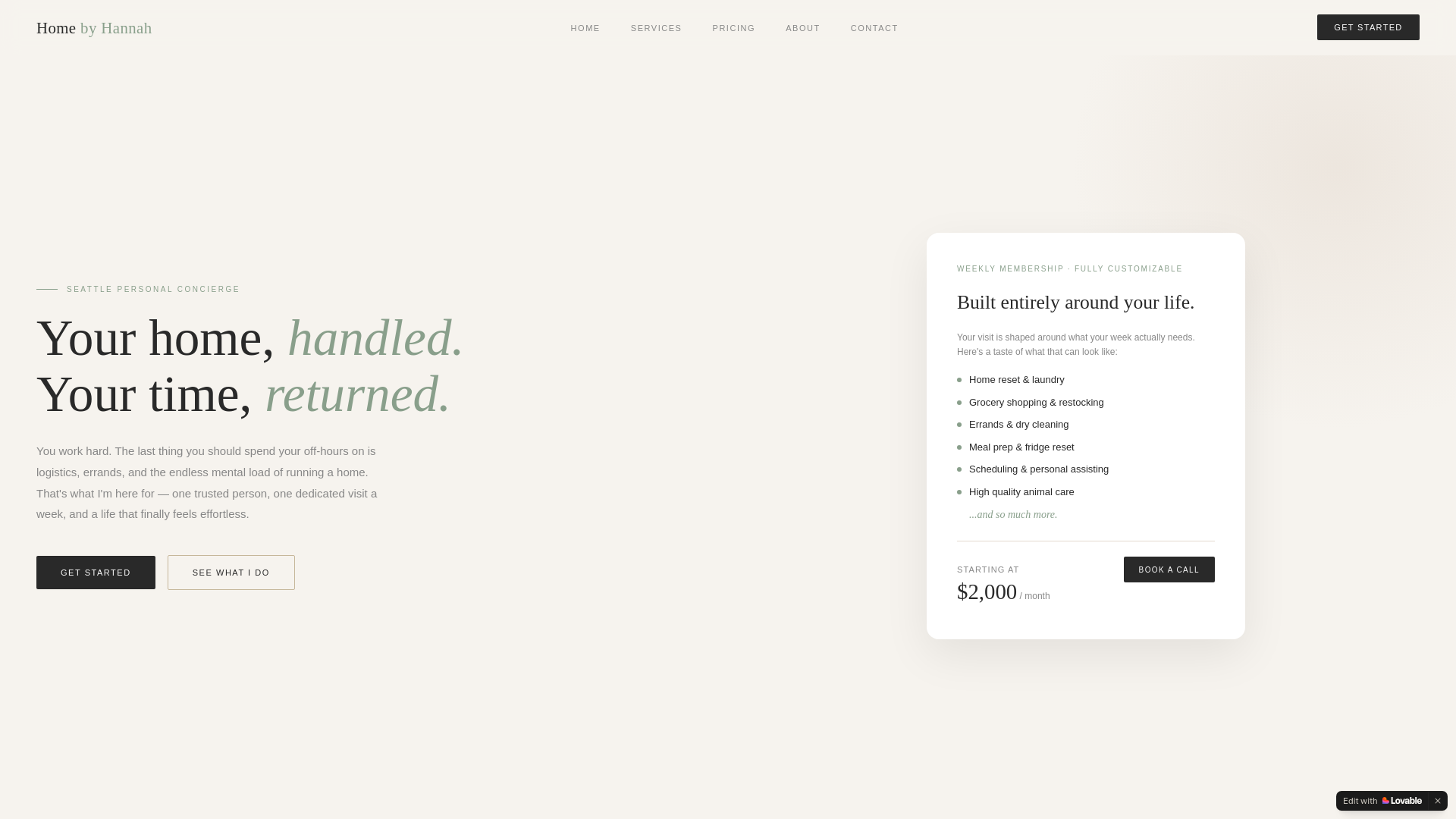 website screenshot of https://homebyhannahseattle.com