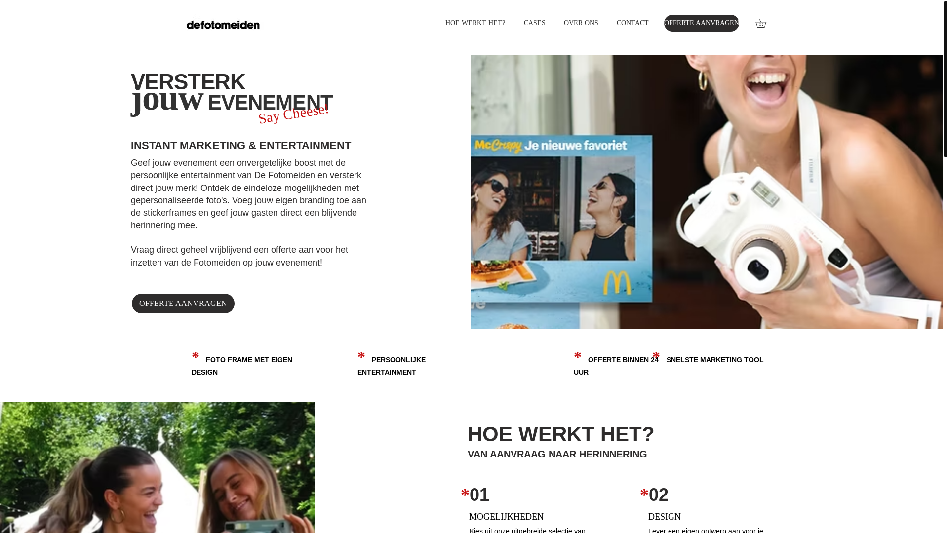 website screenshot of https://teamfotomeidenhq.com/