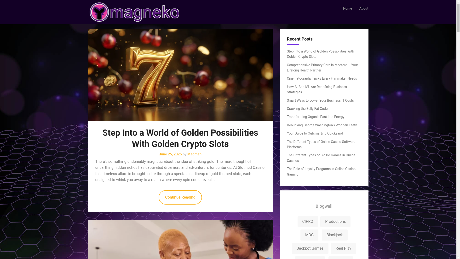 website screenshot of https://magneko.pages.dev/