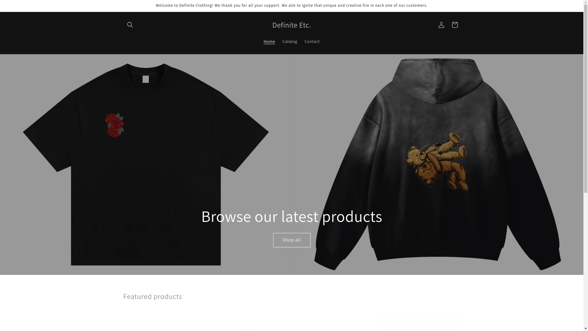 website screenshot of https://definiteetc.com/