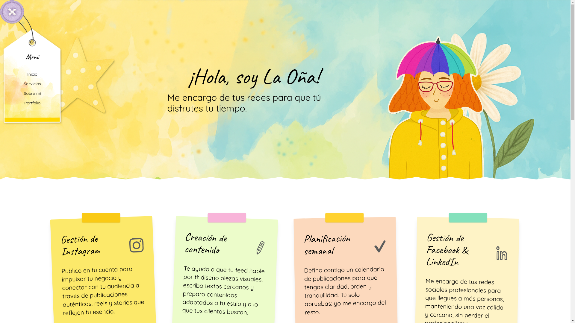 website screenshot of https://laona.cl/