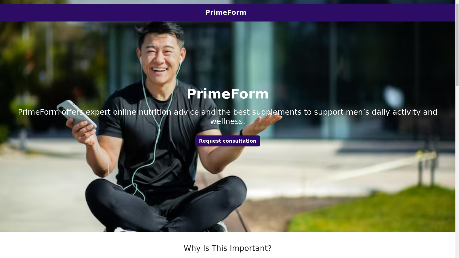 website screenshot of https://primeformho.com/
