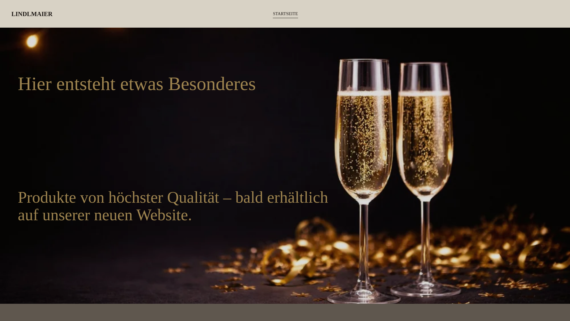 website screenshot of https://lindlmaier-genuss.de/