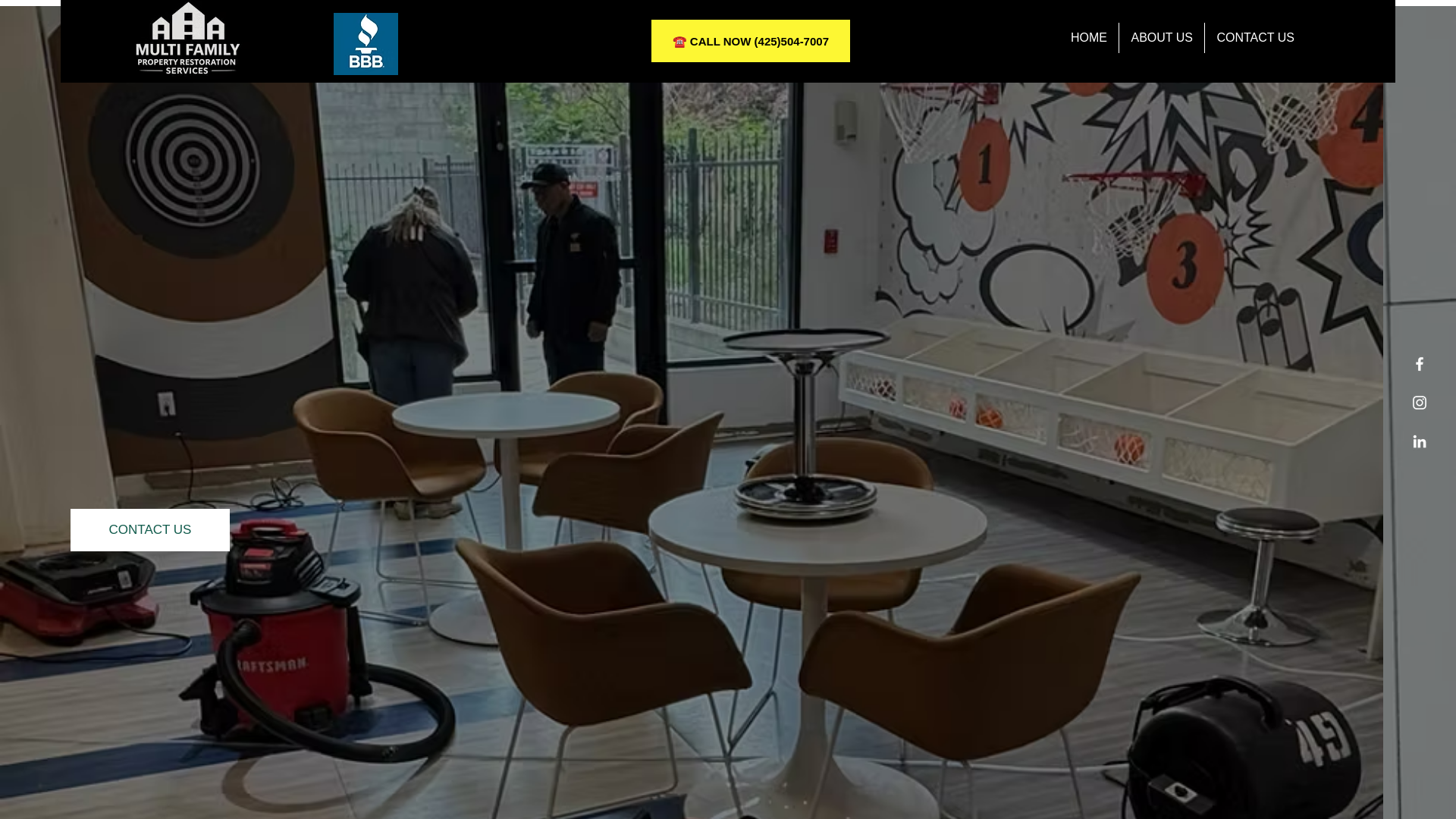 website screenshot of https://mfprestorationservices.com