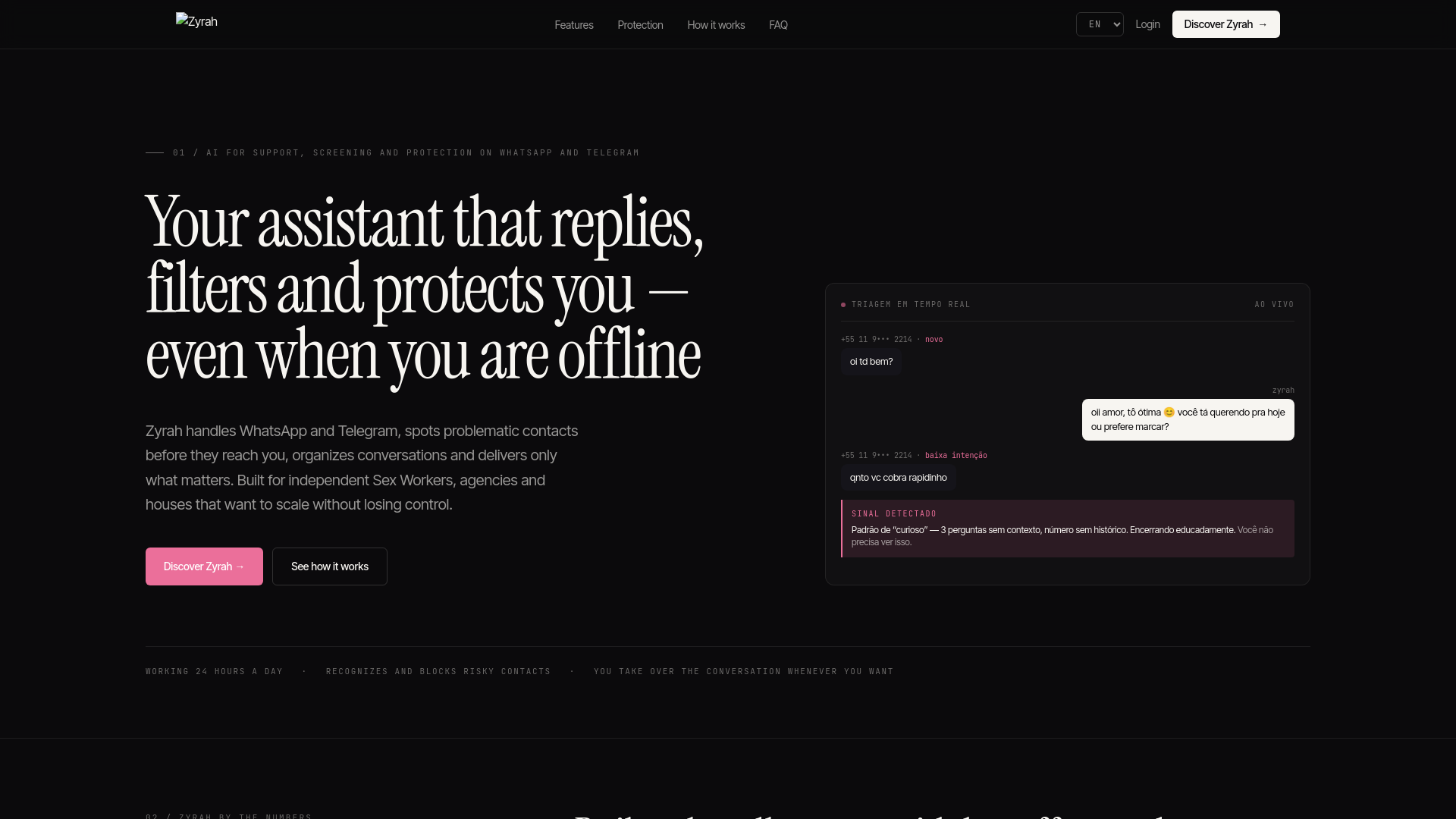 website screenshot of https://zyrahapp.pages.dev/